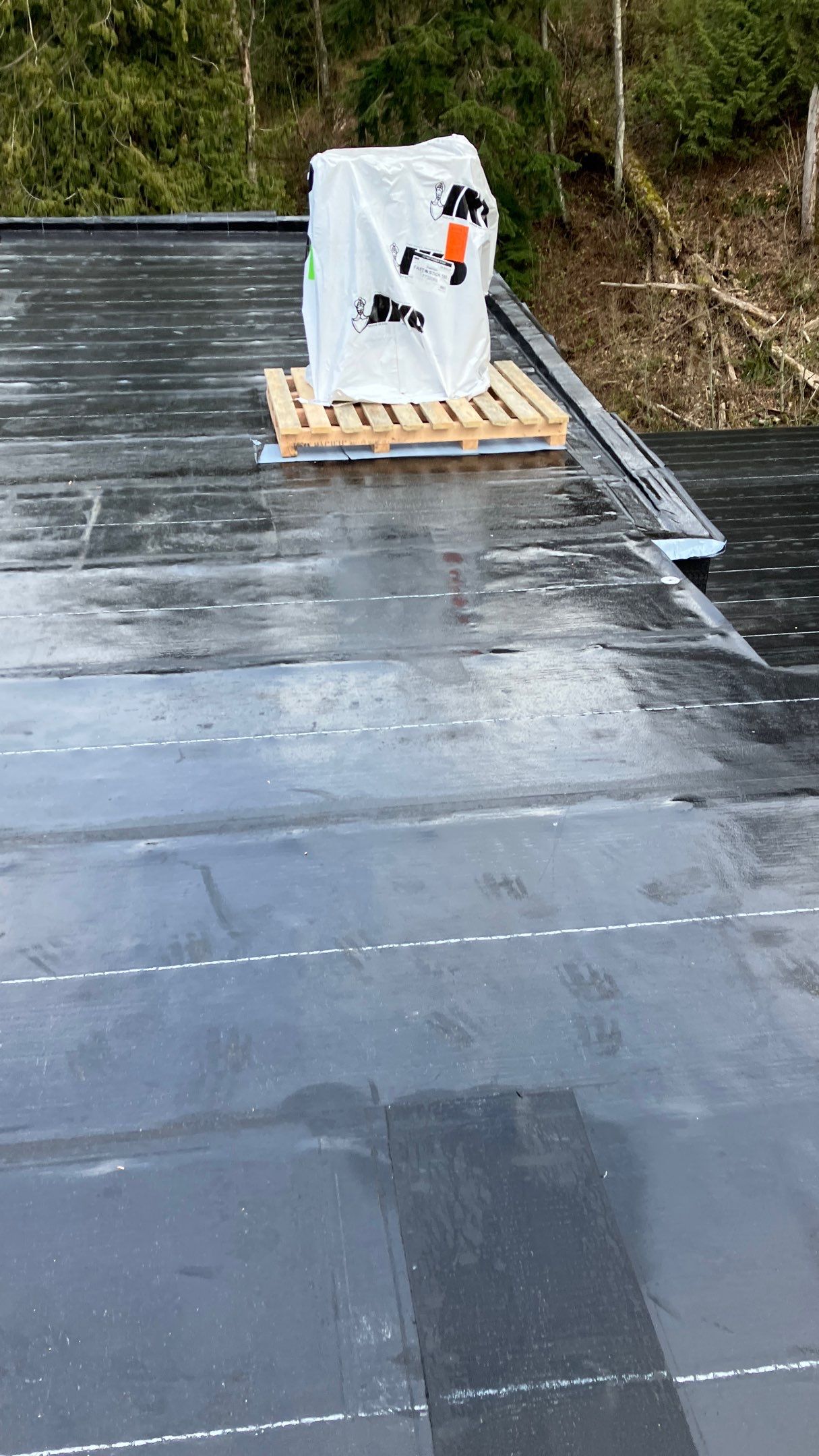 Residential Roofing Installation using IKO 2ply sbs  by Top Notch Roofing Inc