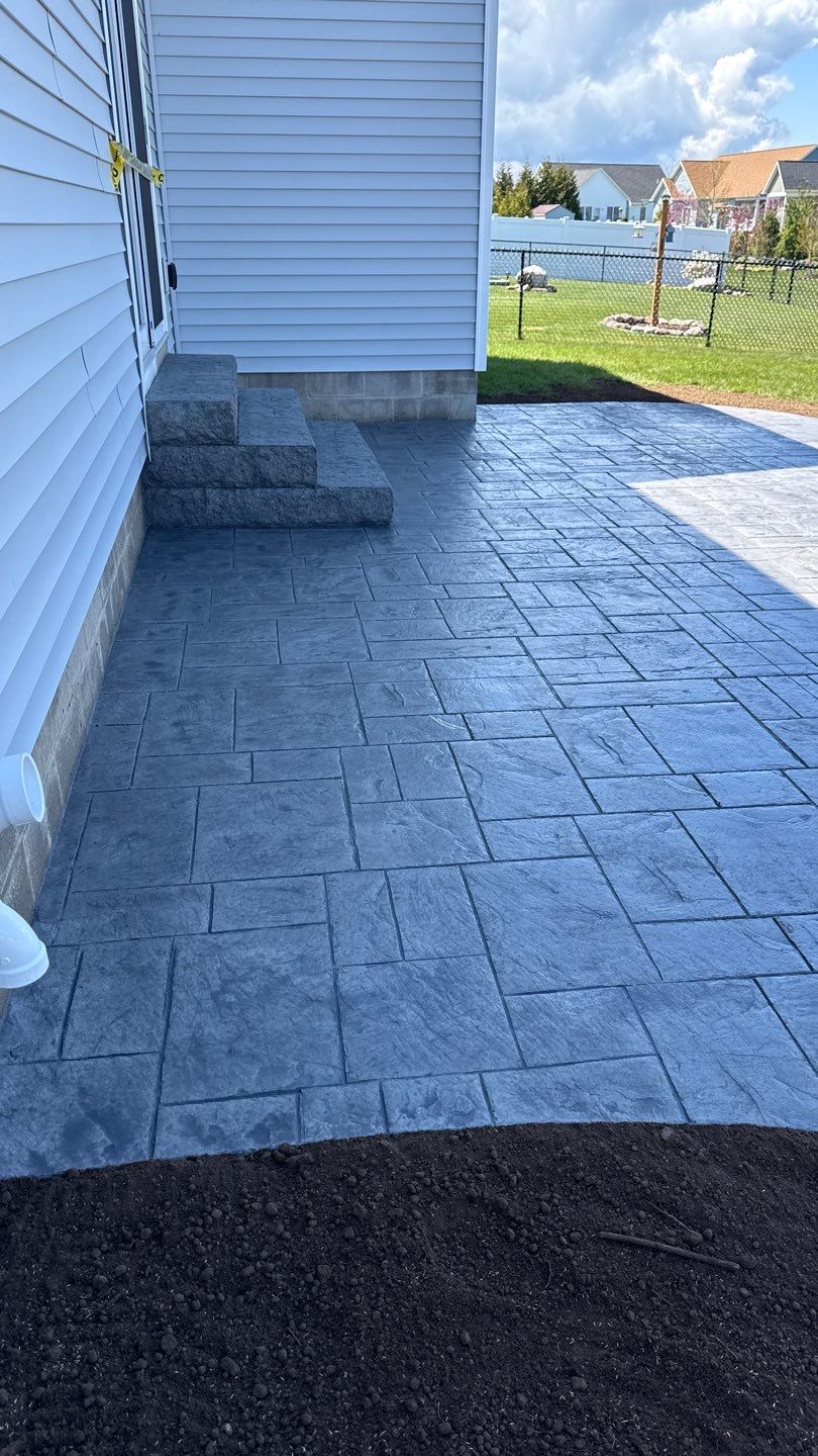 Ashlar Slate Stamp Project by NG Masonry & Construction LLC