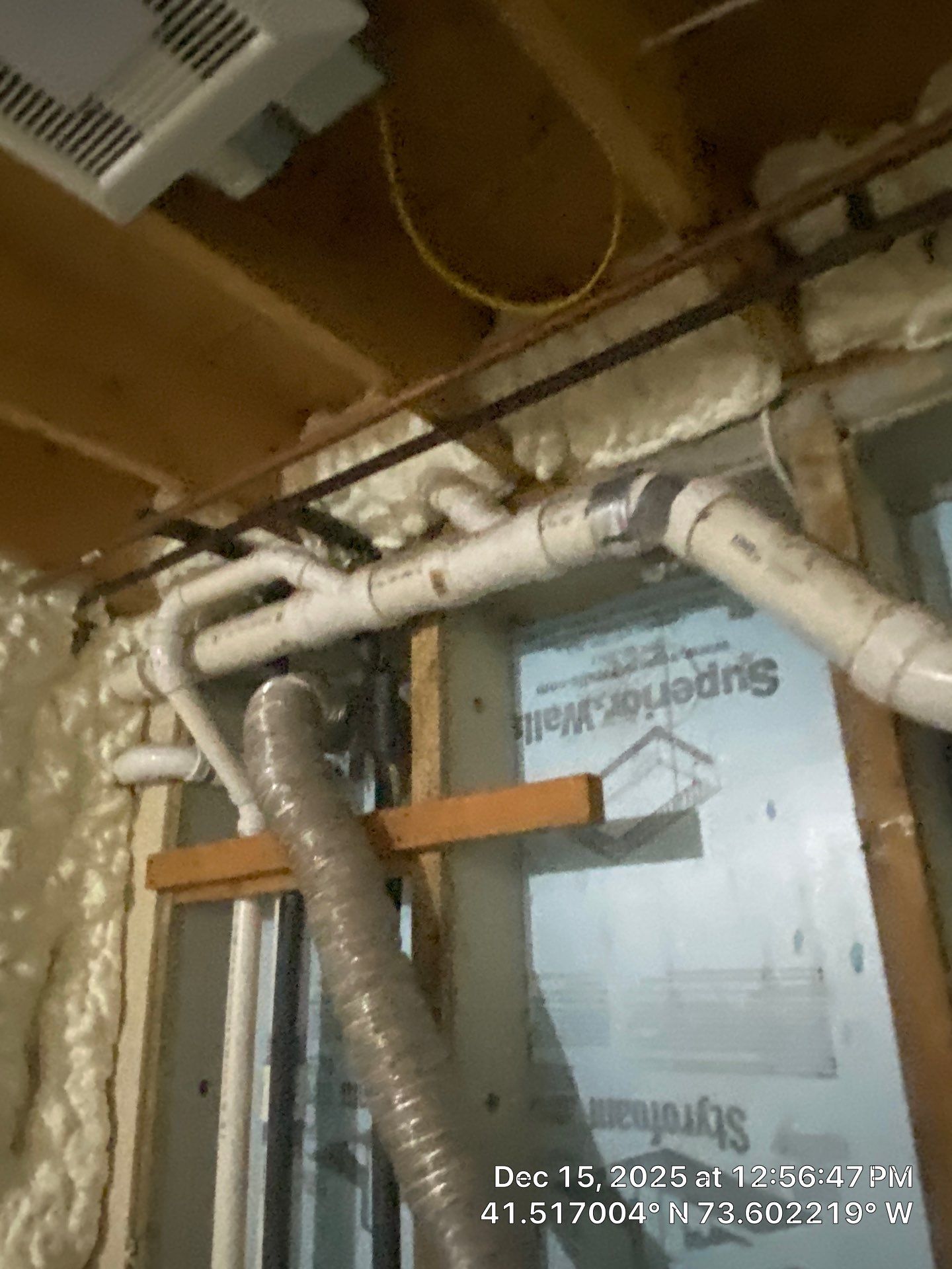 Attic Insulation using open cell spray foam by NYS Foam & Energy