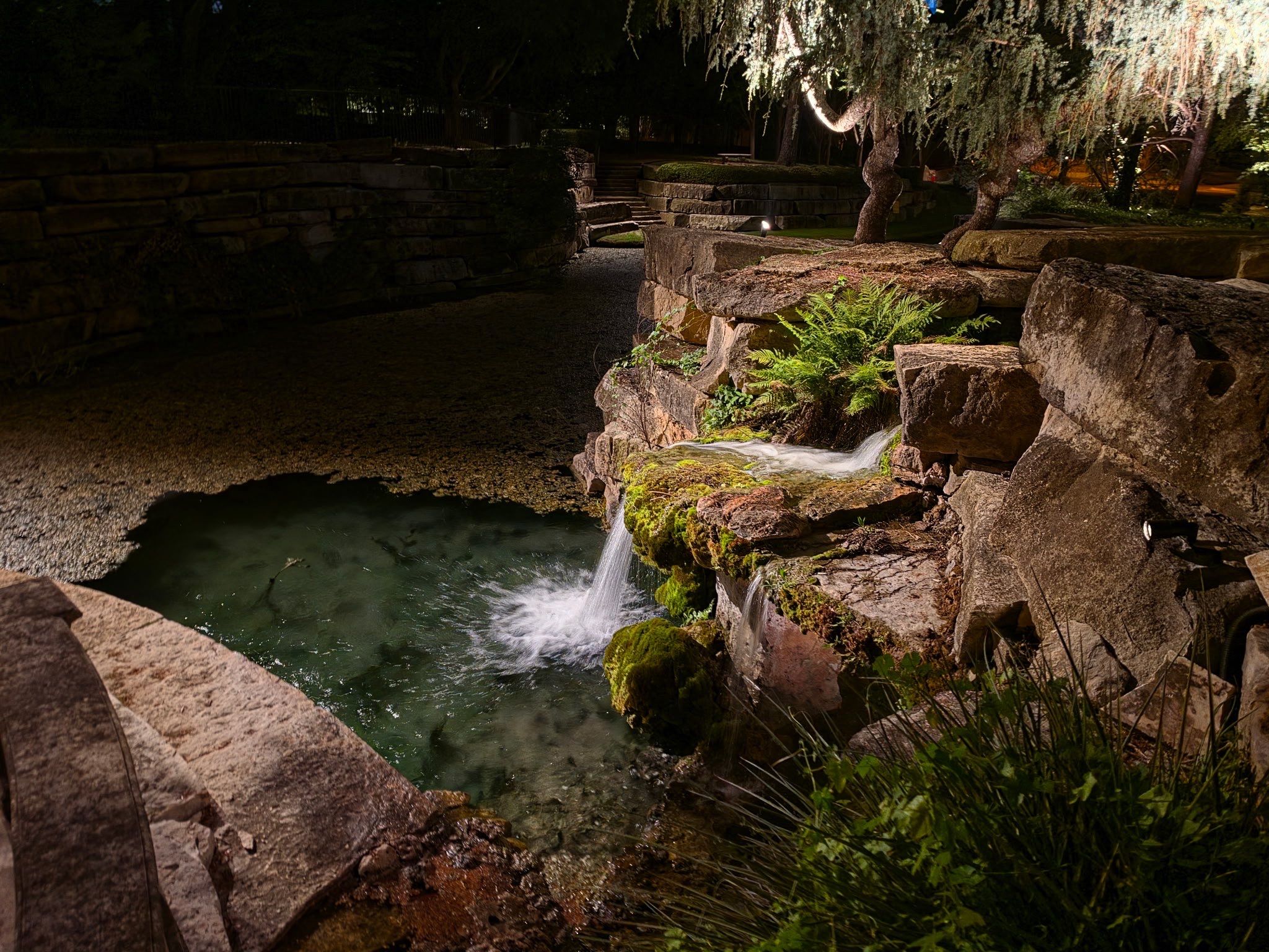 Glen Abbey HOA Park in Dallas by Outdoor Lights + Shades