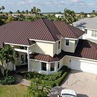 .032 Aluminum 1.5" Mechanical Seam Mansard Brown  by Total Roofing System The Metal Roof Experts