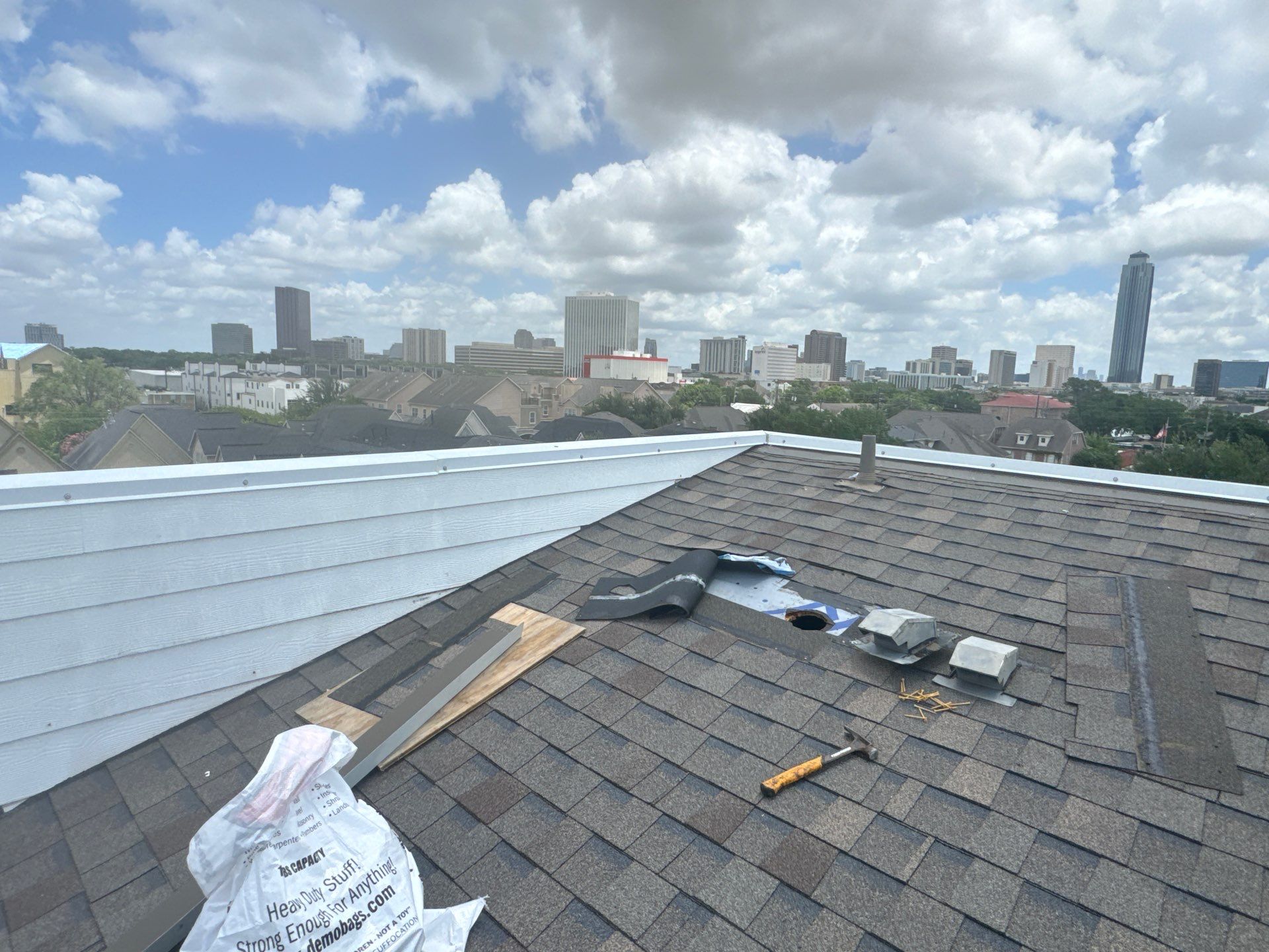 Project in Houston, TX by Associates Roofing Unlimited