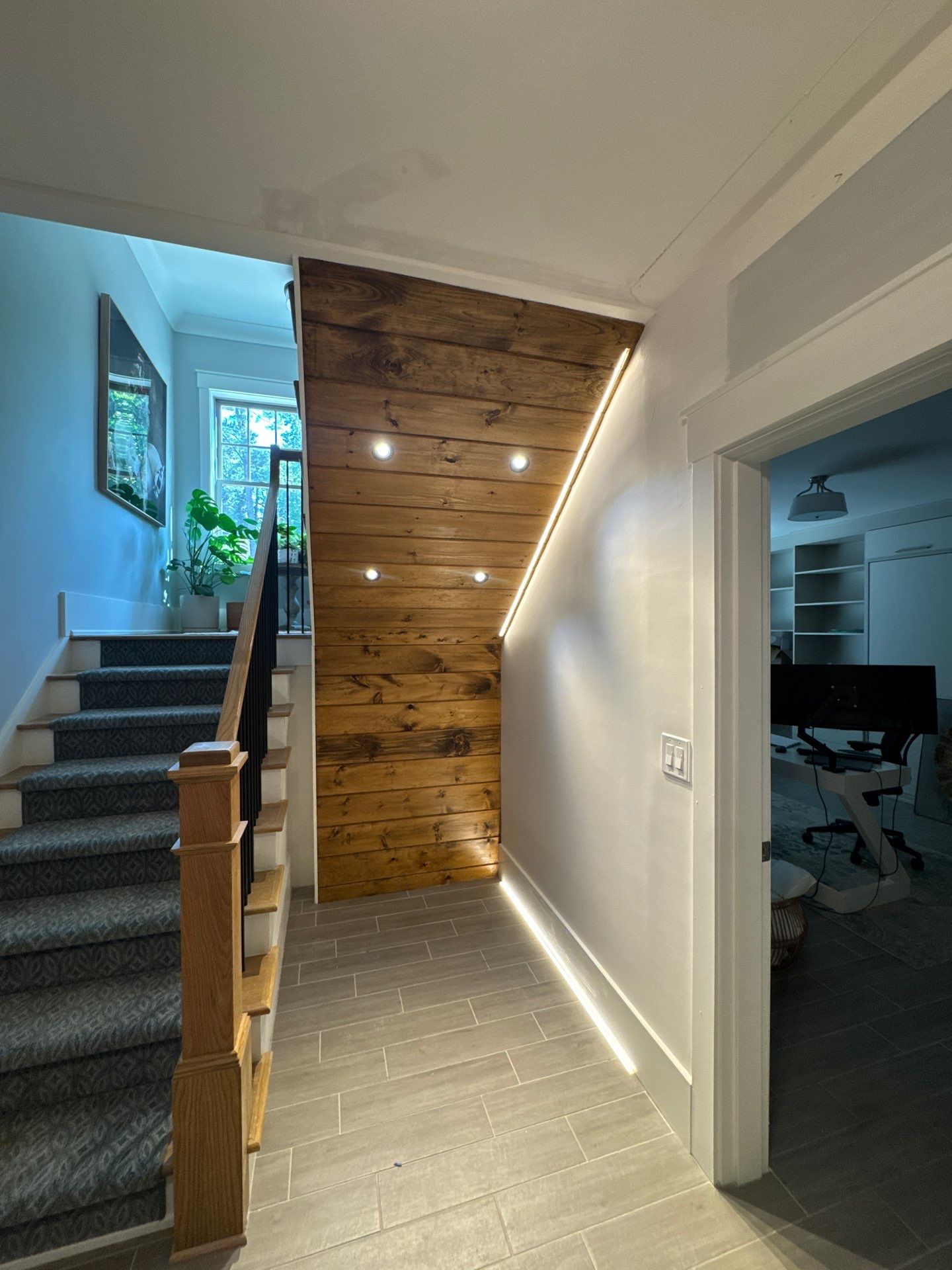 Modern Marietta Interior Renovation with Custom Built-ins and Wine Cellar by Swift Home Renovations
