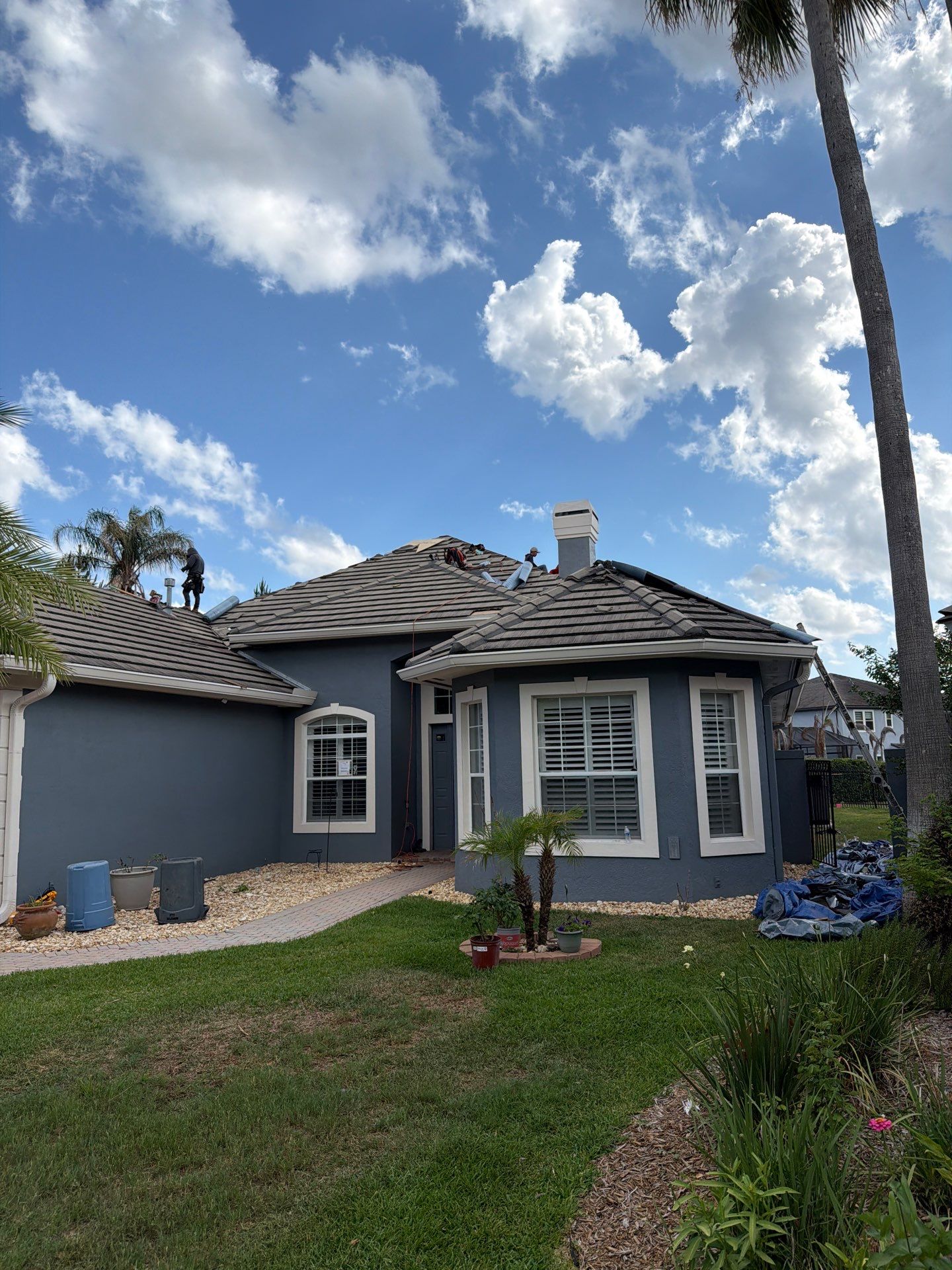 Concrete Tile Roof Replacement Using Polystick TU Plus in Orlando by Fortified Roofing Solutions Corp.