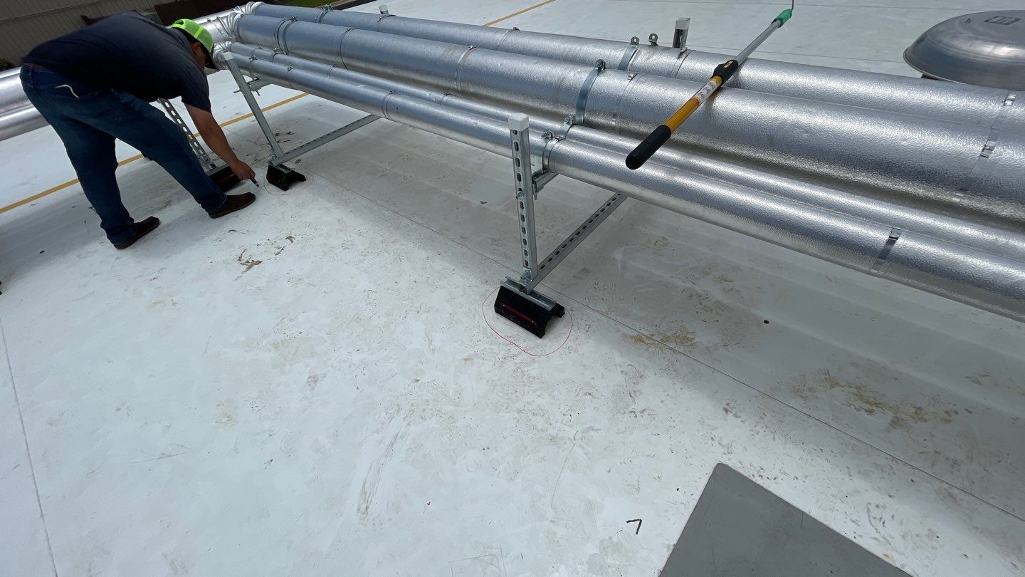 Bio-Life Commercial Roof Replacement using IB Systems PVC by Roof Experts
