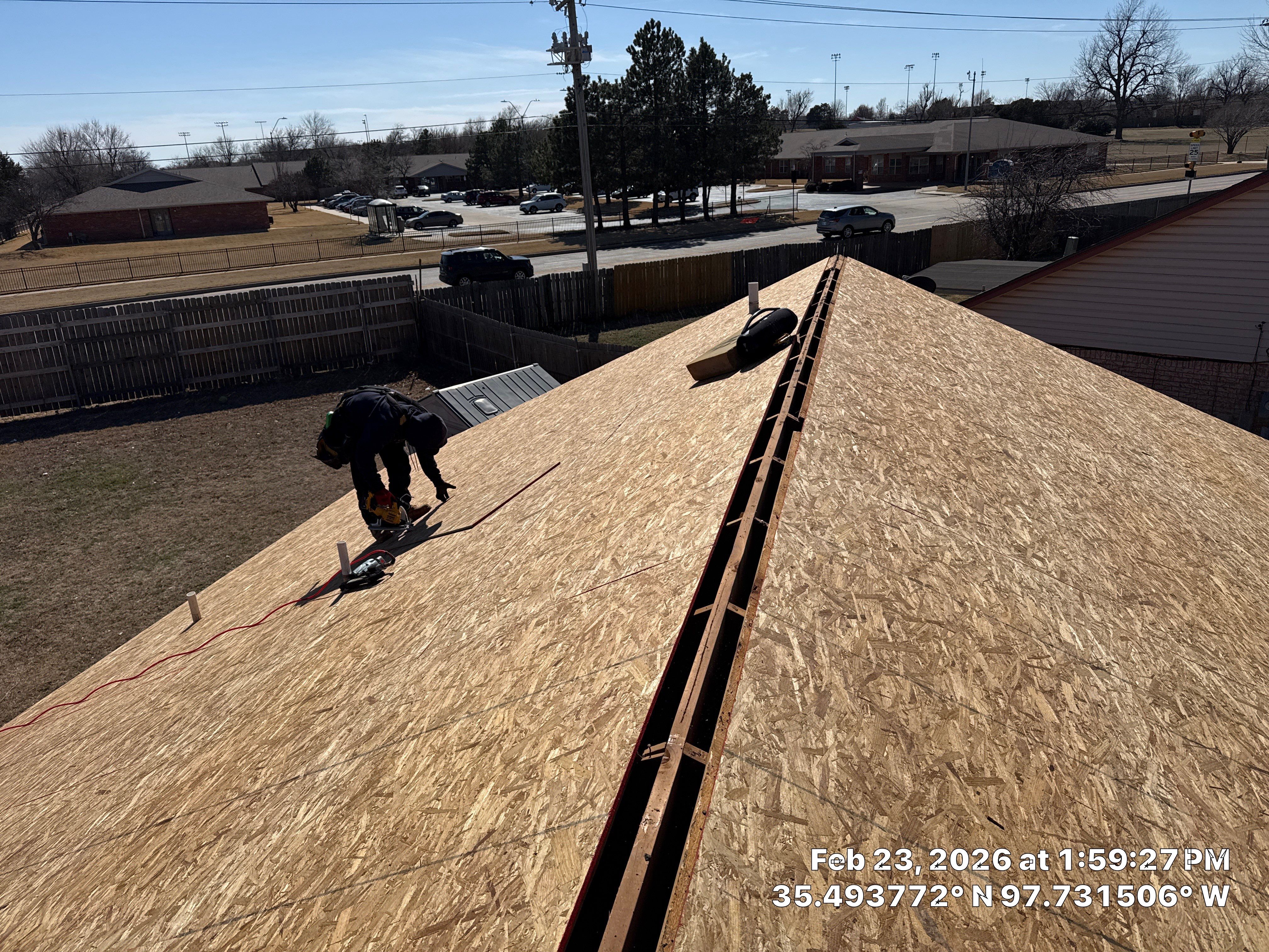 Project in Yukon, OK by OAK Roofing Restoration 