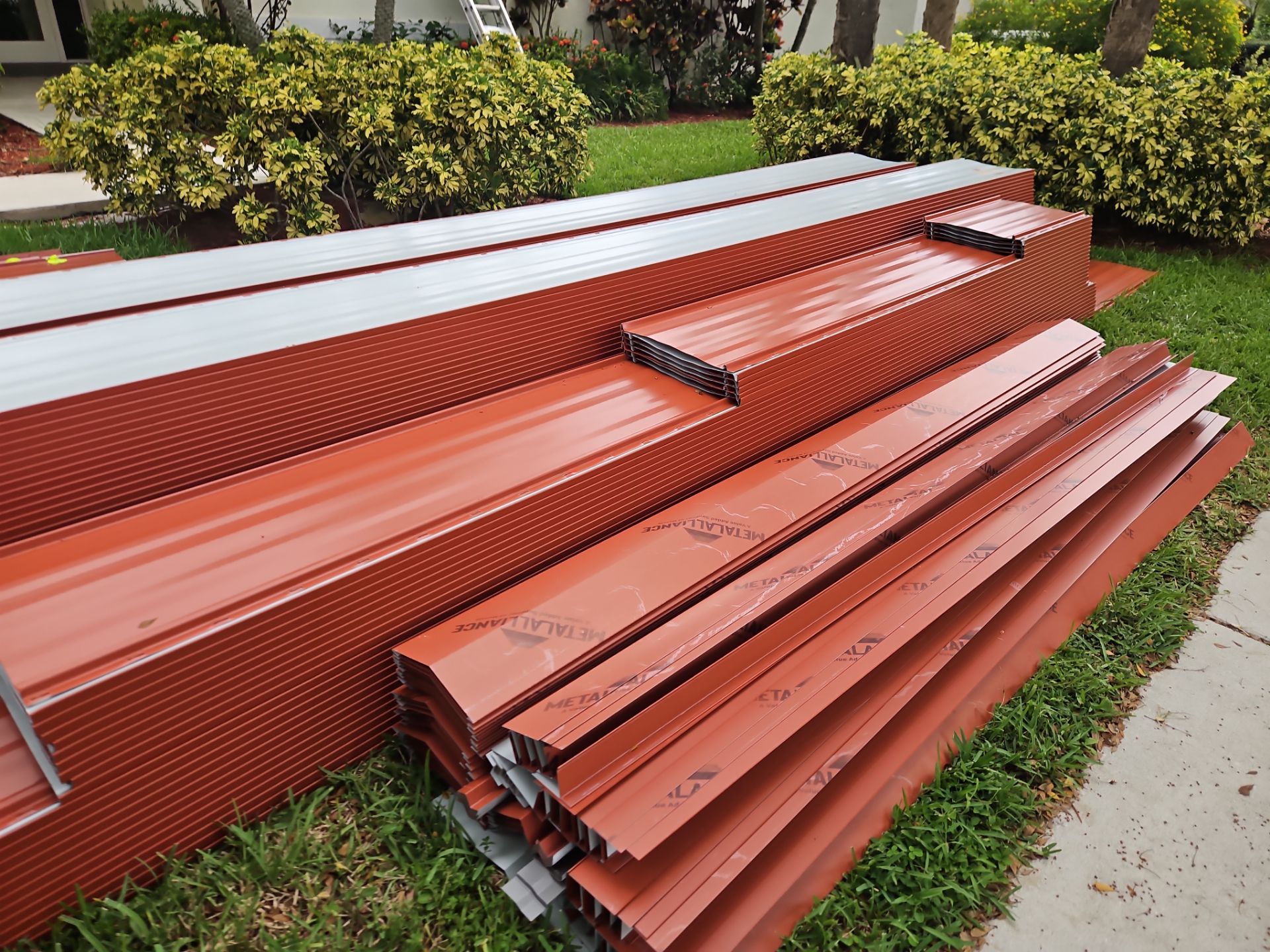 Residential Roofing Installation using 1" Nail strip metal roof by BLUES BROTHERS ROOFING