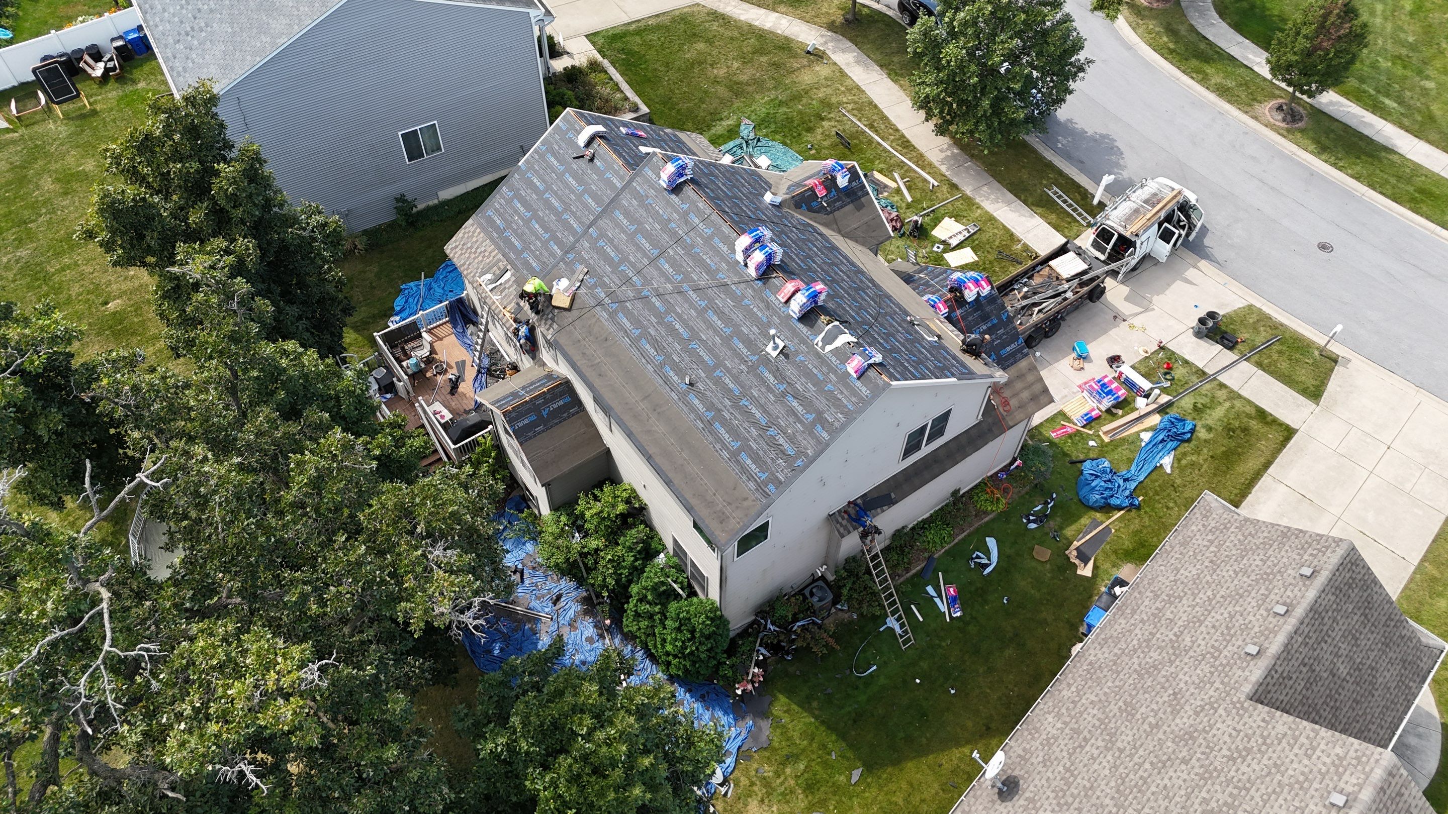 Roof replacement by Optimal Home Improvement 