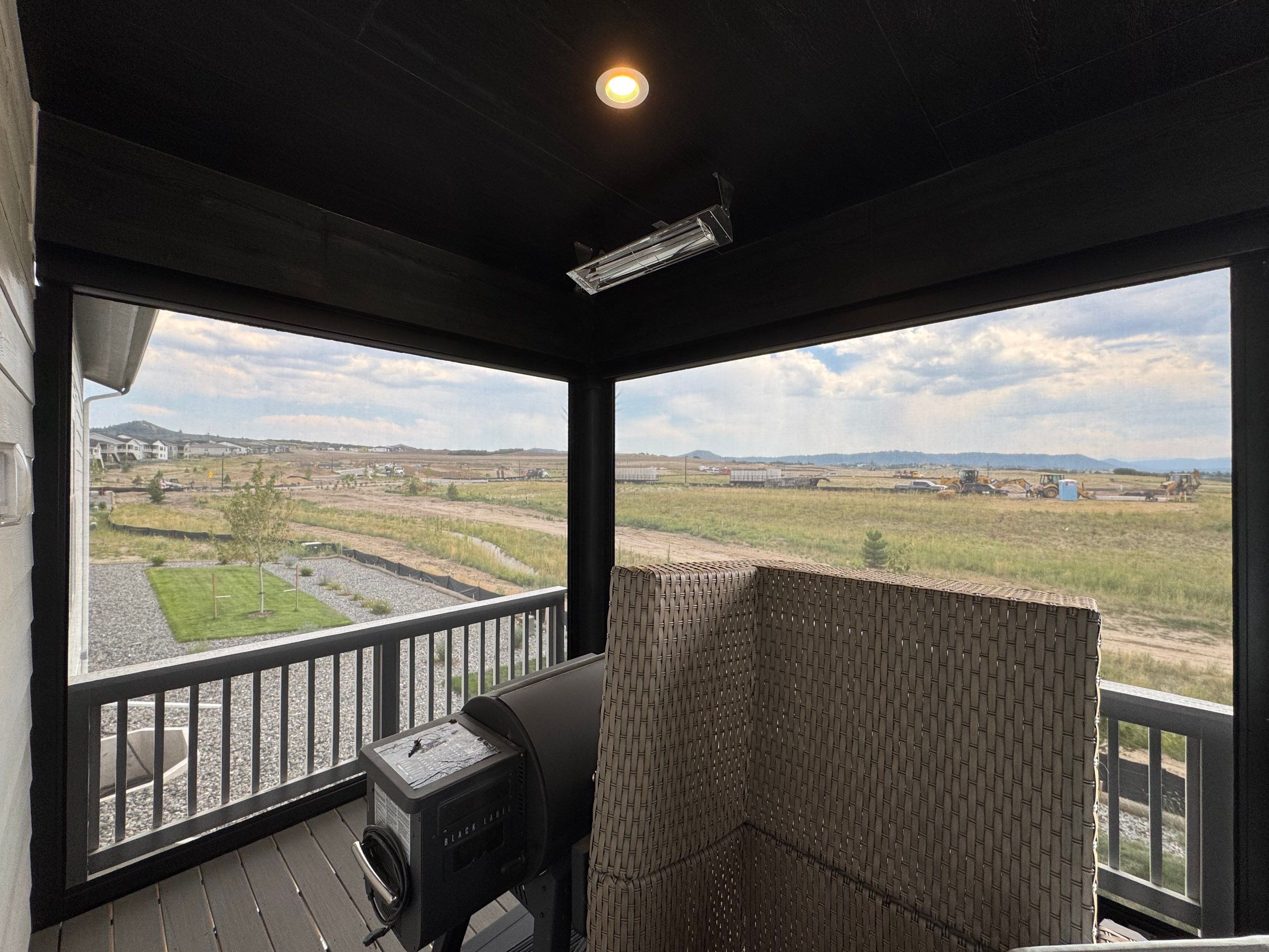 Motorized Screens using Progressive MagnaTrack Screens by Outdoor Solutions Colorado