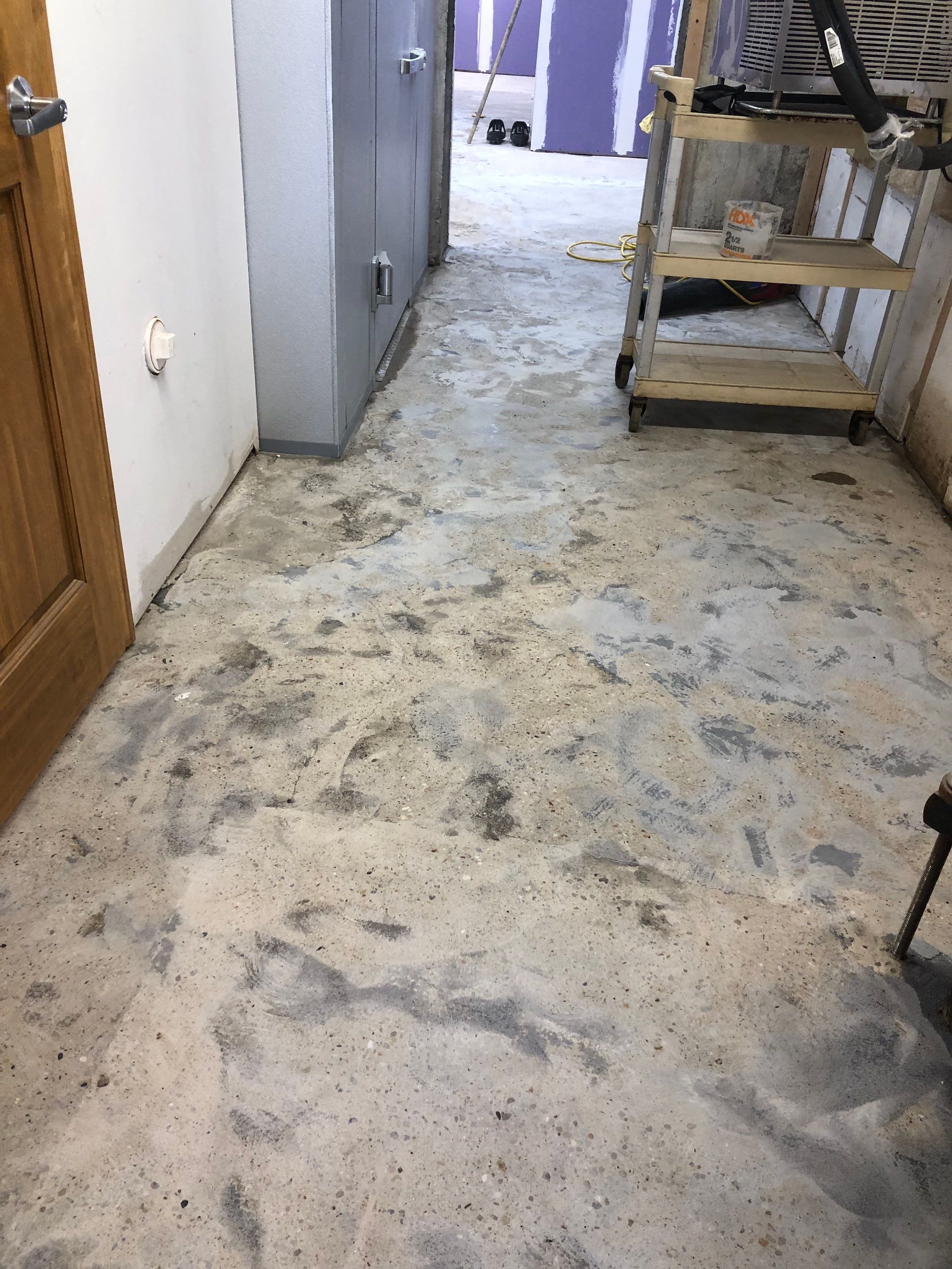 Restaurant Food Prep basement Project in Heidelberg by Floors in a Day, Inc