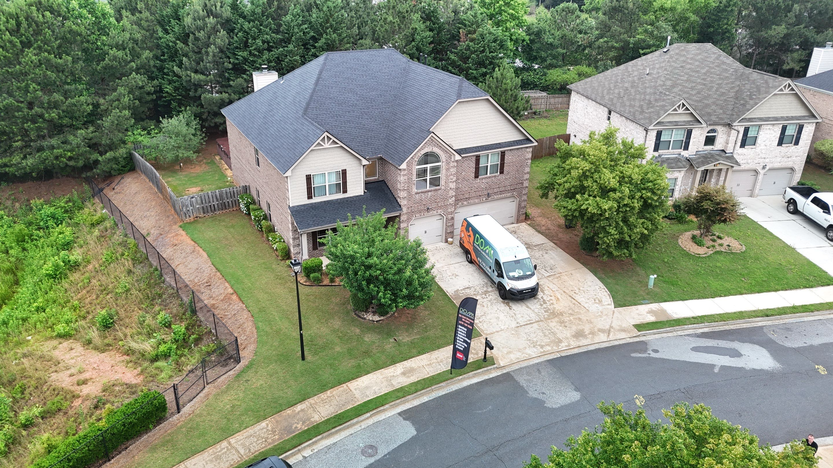 Brookridge Dr Flowery Branch Roof Replacement by Dom Roofing & Restoration