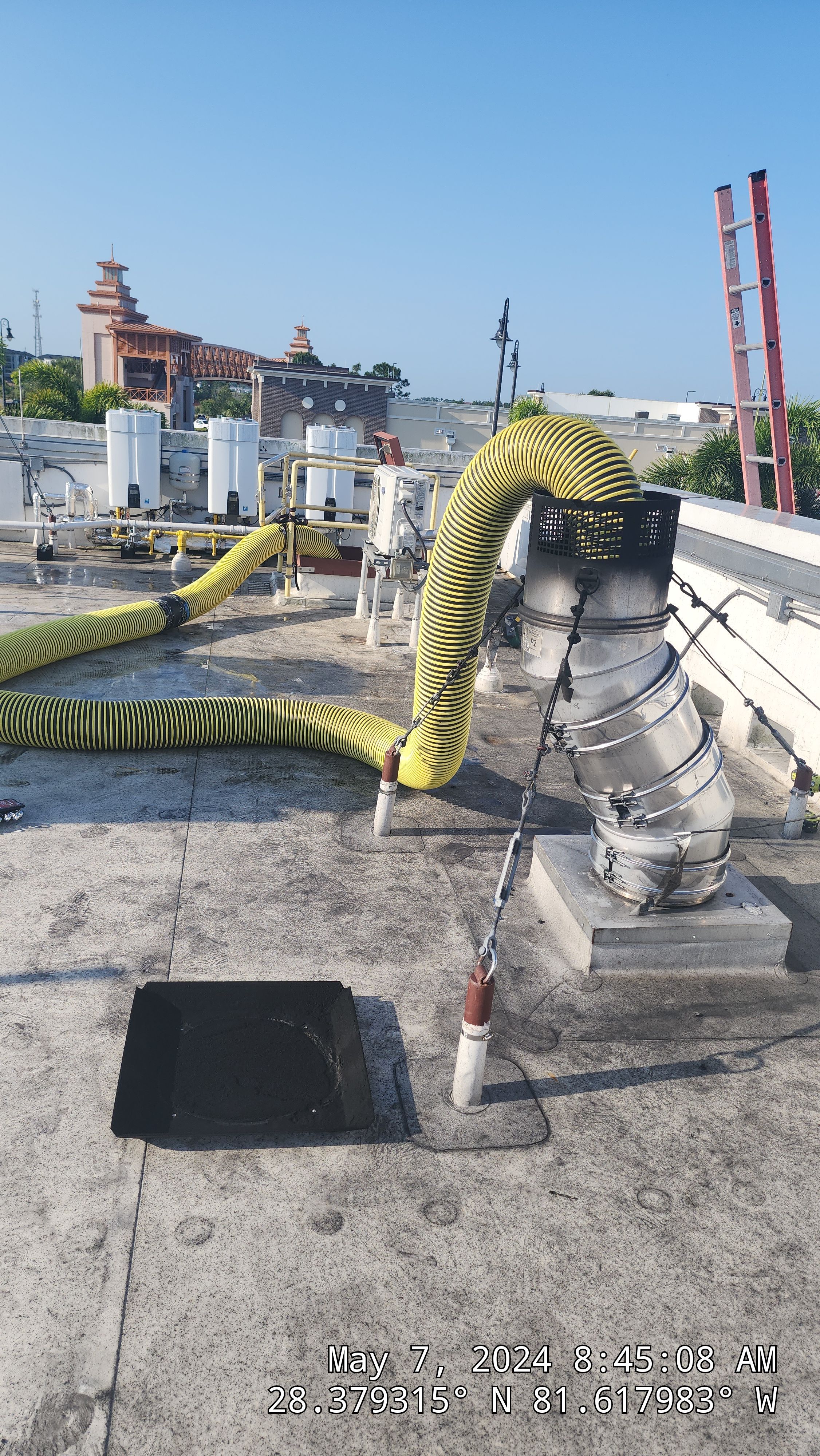 Commercial Wood Fired Pizza Oven Cleaning for Disney by Hygienic Air, Inc