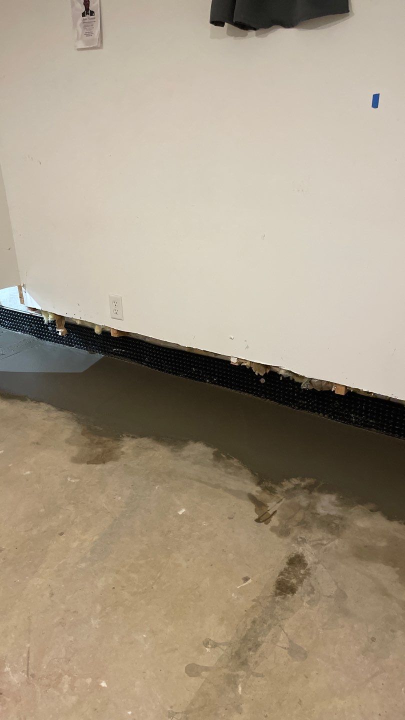 Drain tile & a sump pump for Ruth by Waterproofing Northeast