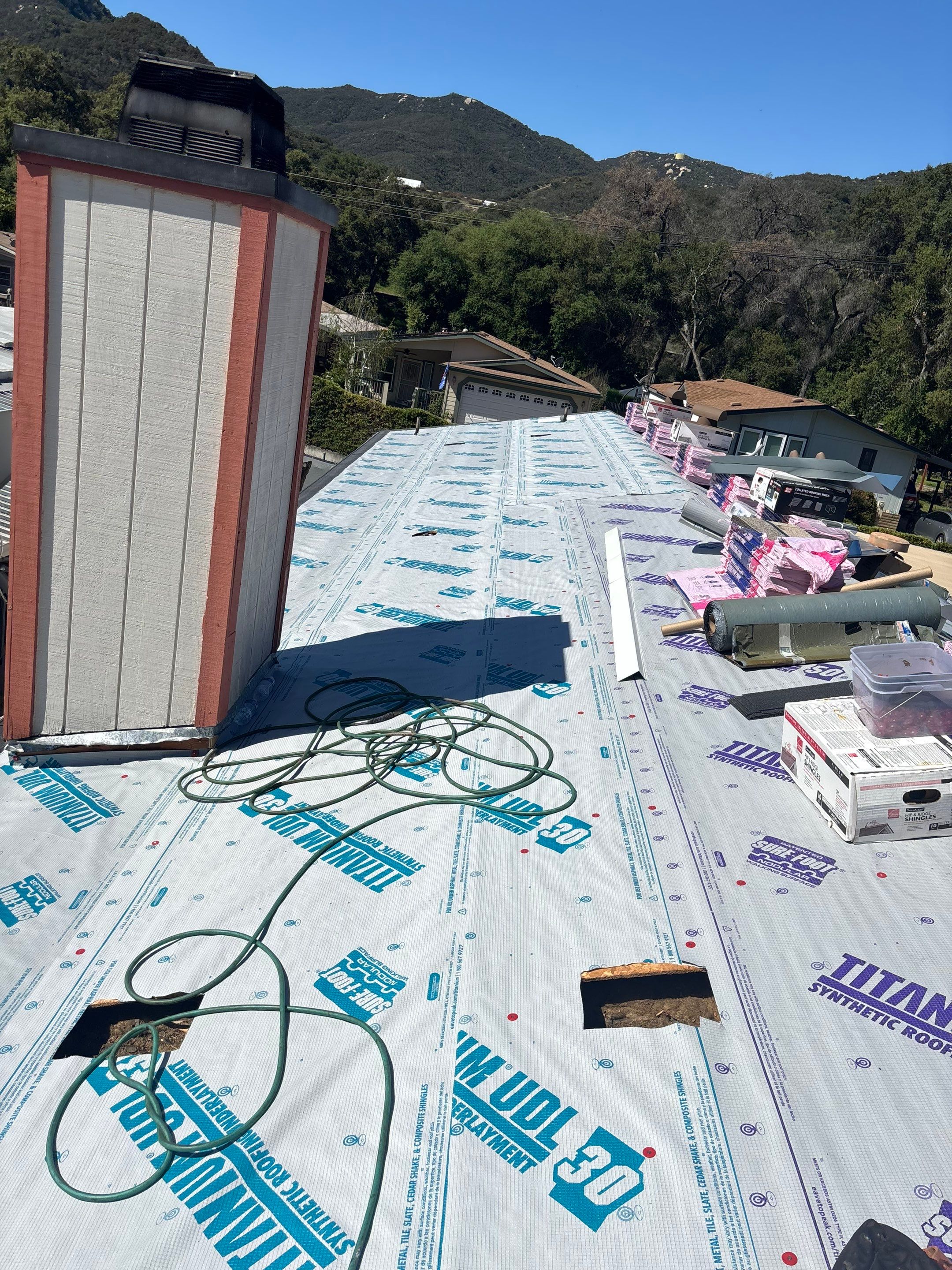 Escondido Mobile Home Shingle Roof Replacement with Owens Corning Duration Cool Amber by Zenith Roofing Services
