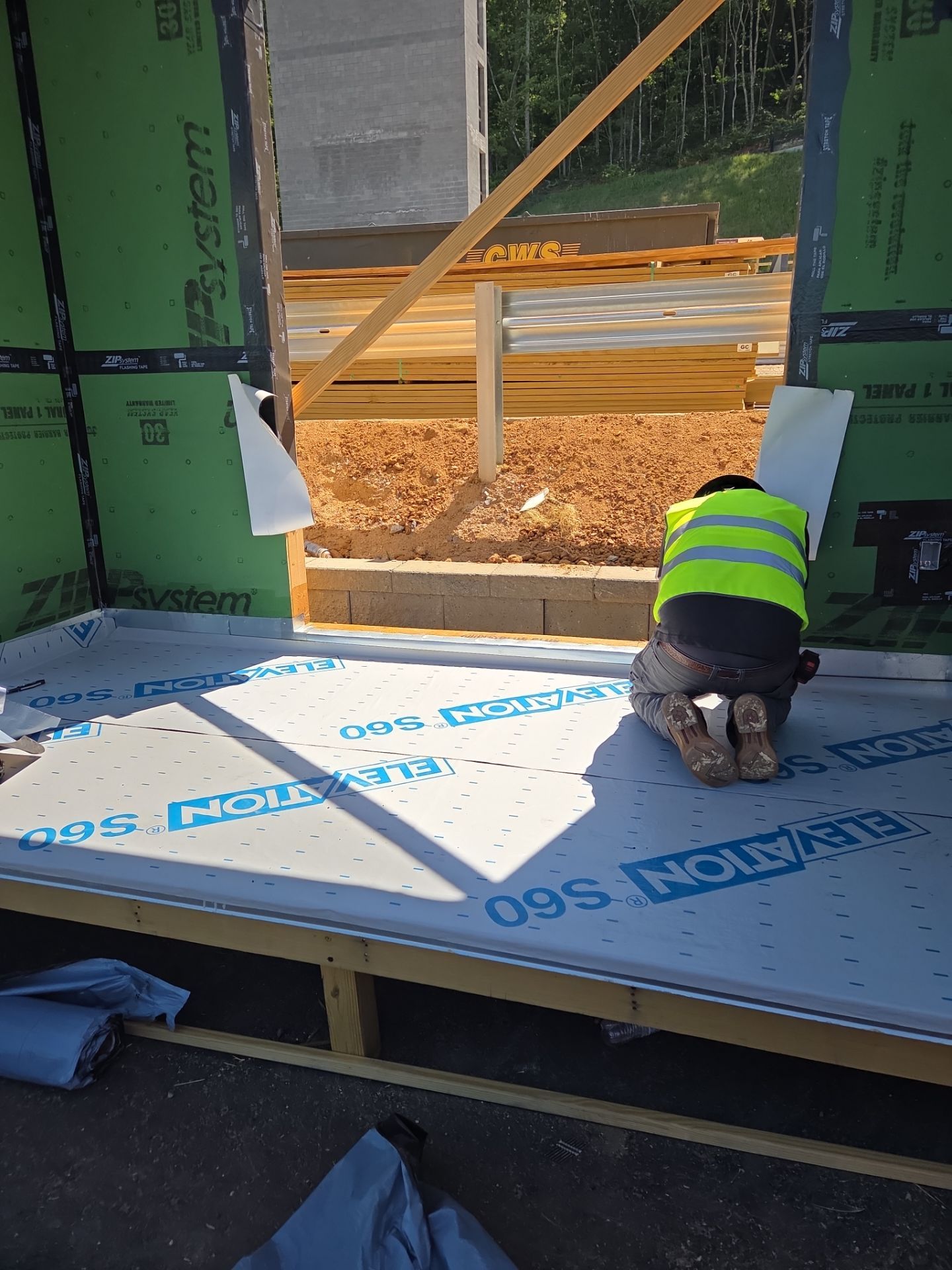 Mock-up Installation Progress by A3 Architecture, LLC