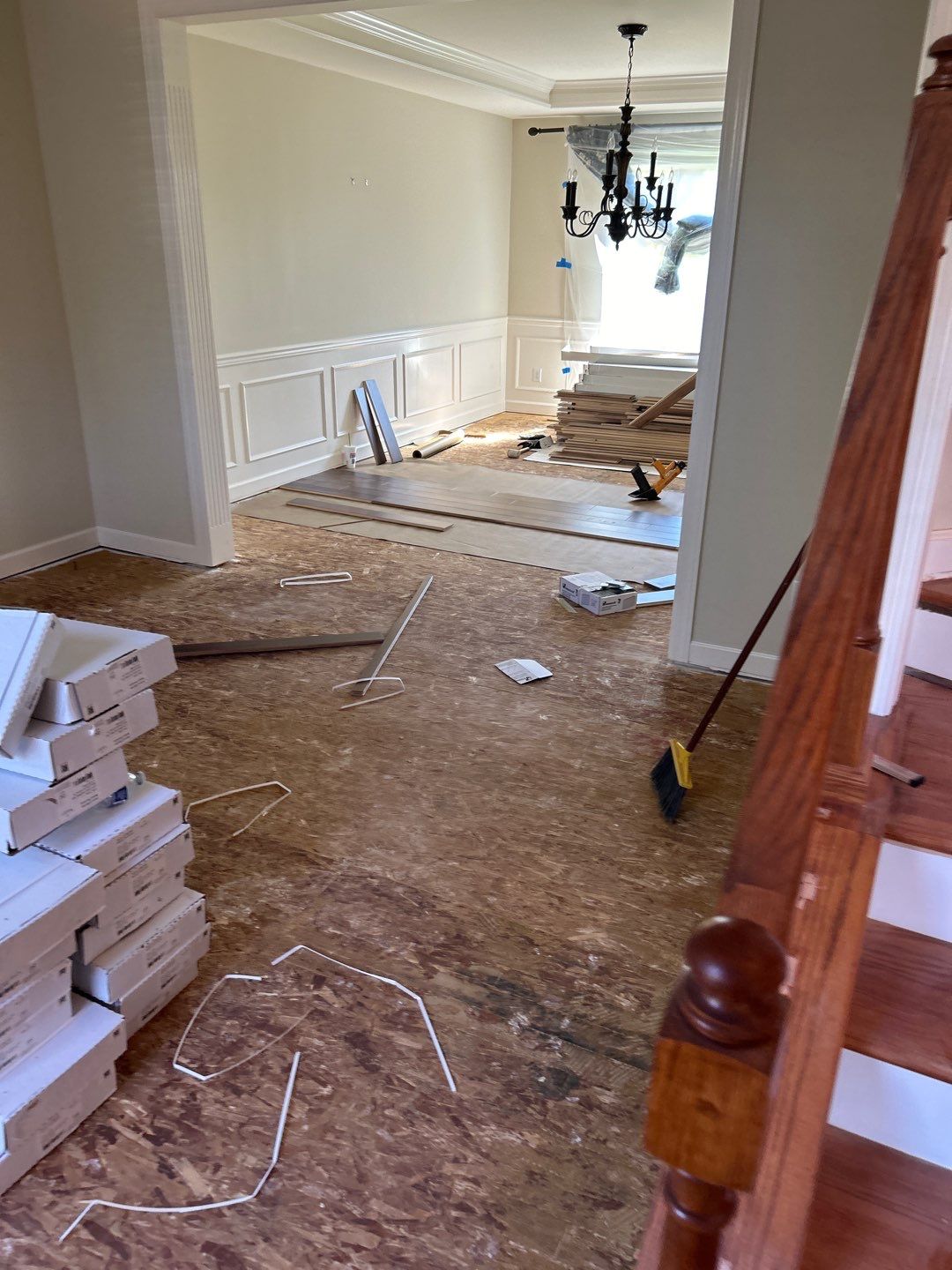 New Hardwood and Refinished Stairs  by Footprints Floors of Nashville