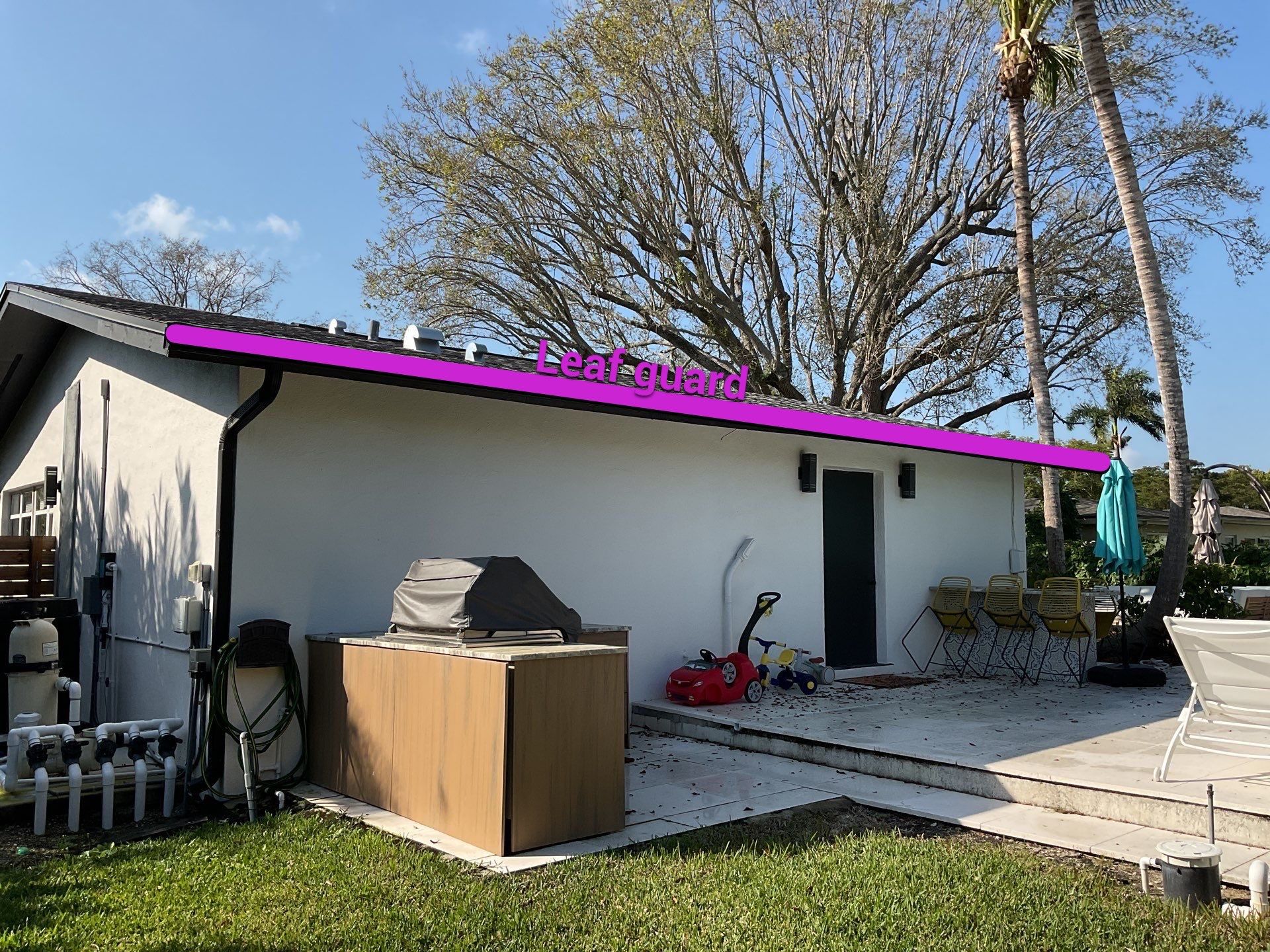 Black Gutter Guard Gutter Installation in Fort Myers FL by Gutter Professors