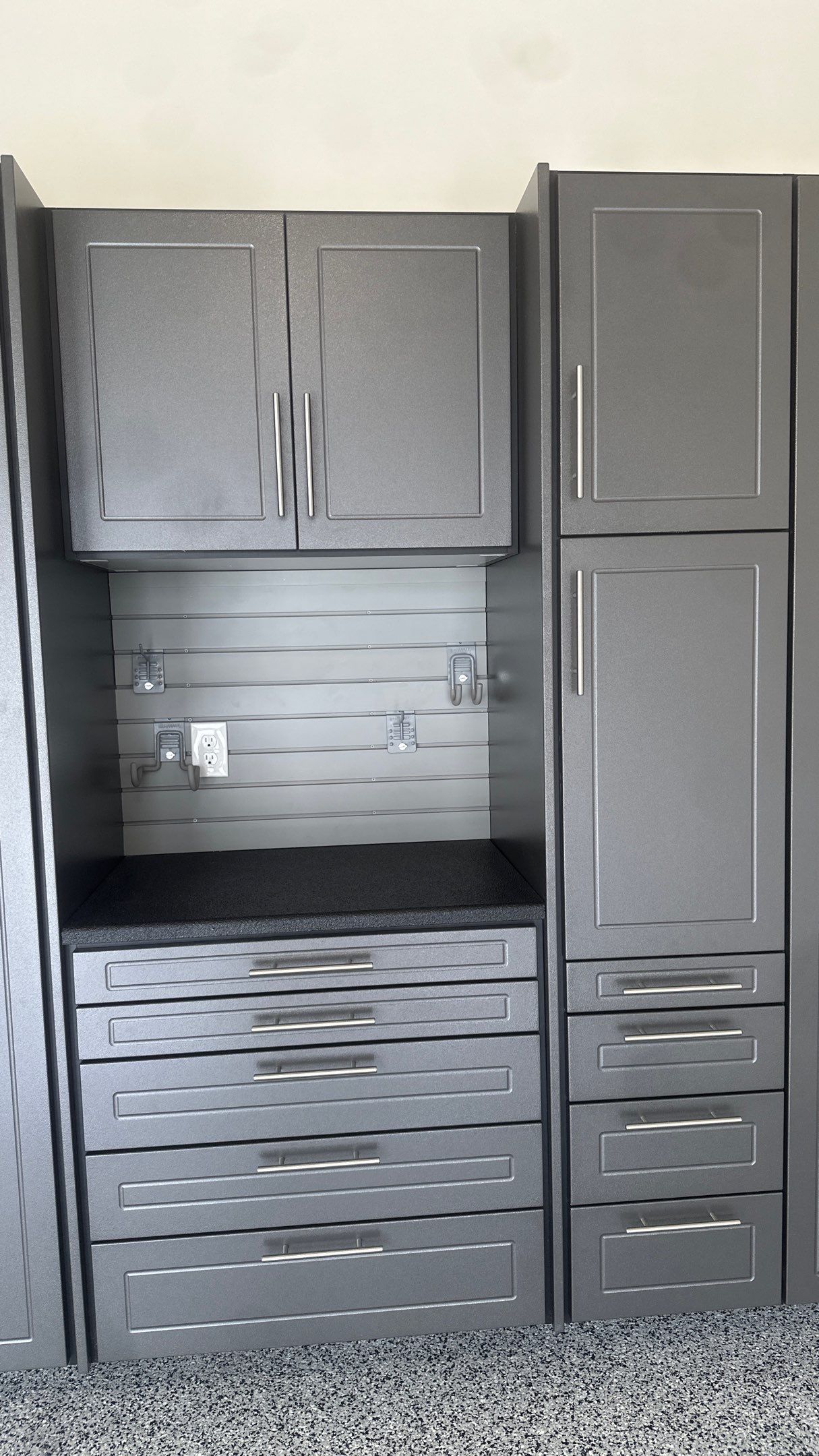 Tim S. added Cabinets and a Banner Garage Floor to his garage by Banner Garage