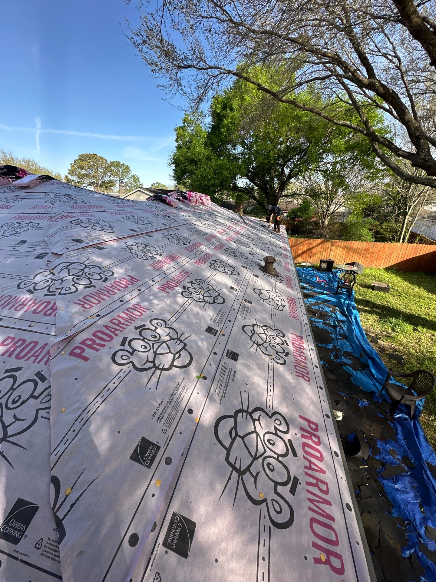 Project in Houston by Motion Roofing