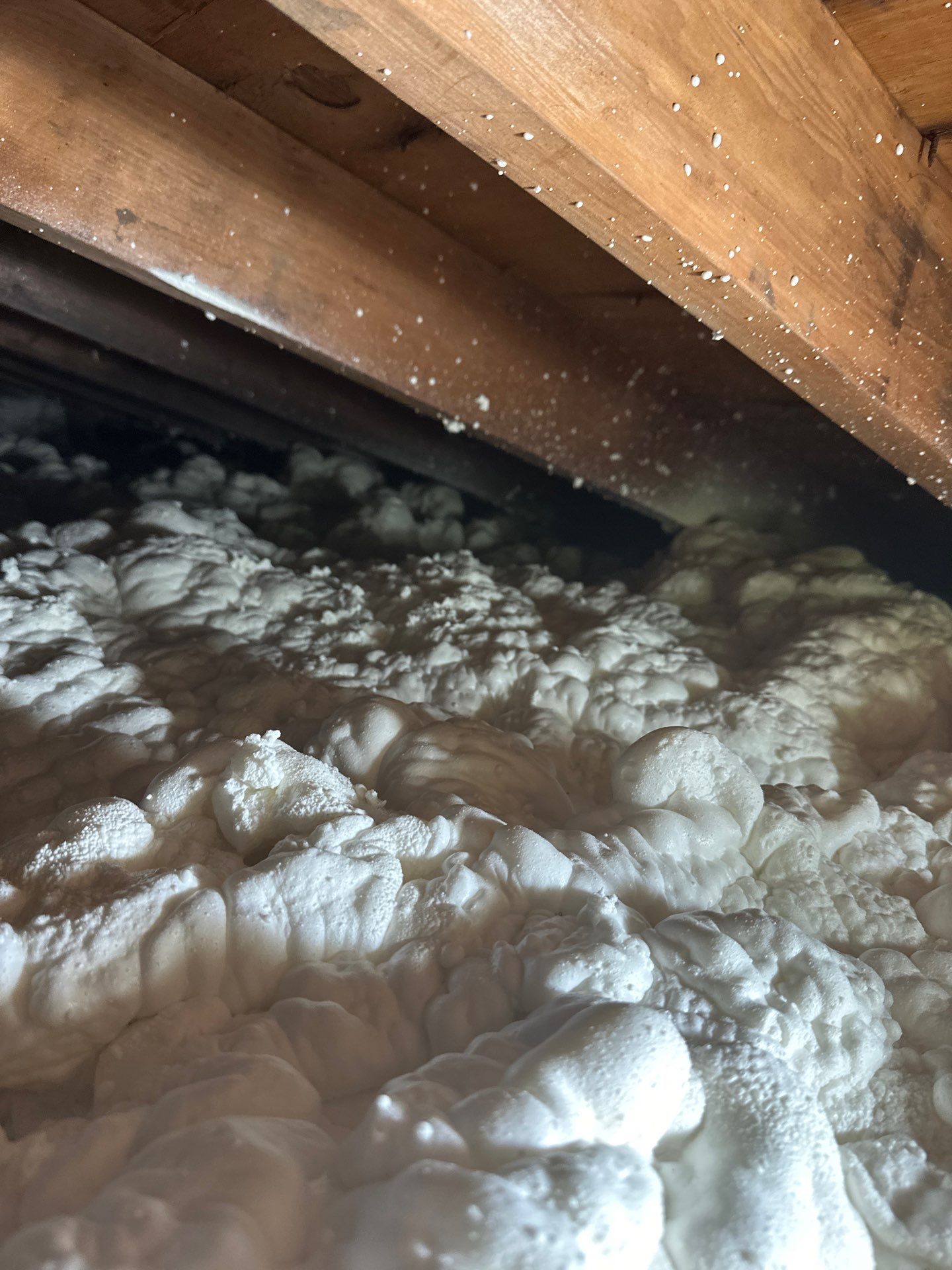 Basement Exterior Walls using Closed Cell Spray Foam by NYS Foam & Energy