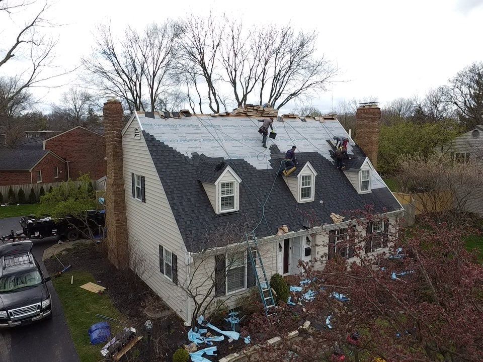 Residential Roofing Installation using James Hardie Fiber Cement Lap Siding and Certainteed Landmark Pro Shingles by Best Exteriors Inc