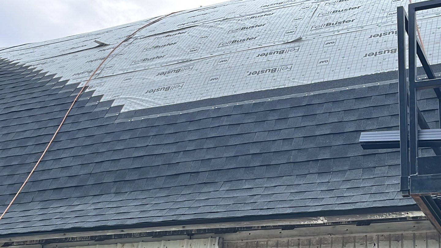 Barn Roofing Installation using GAF Timberline HDZ Charcoal by Nitro Roofing and Construction