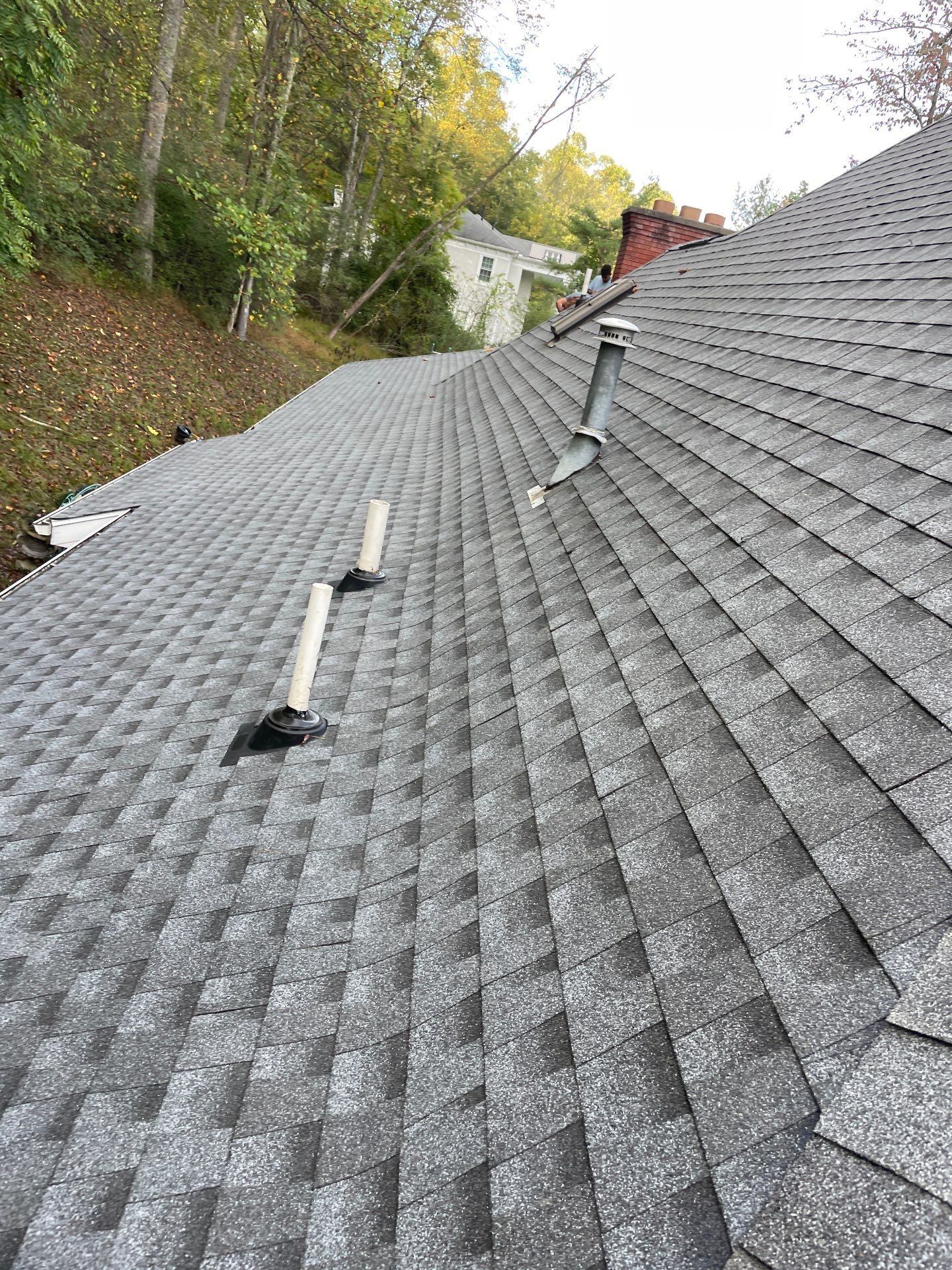 Residential Roofing Installation using GAF Timberline HDZ Pewter Gray by Rainstoppers Roofing