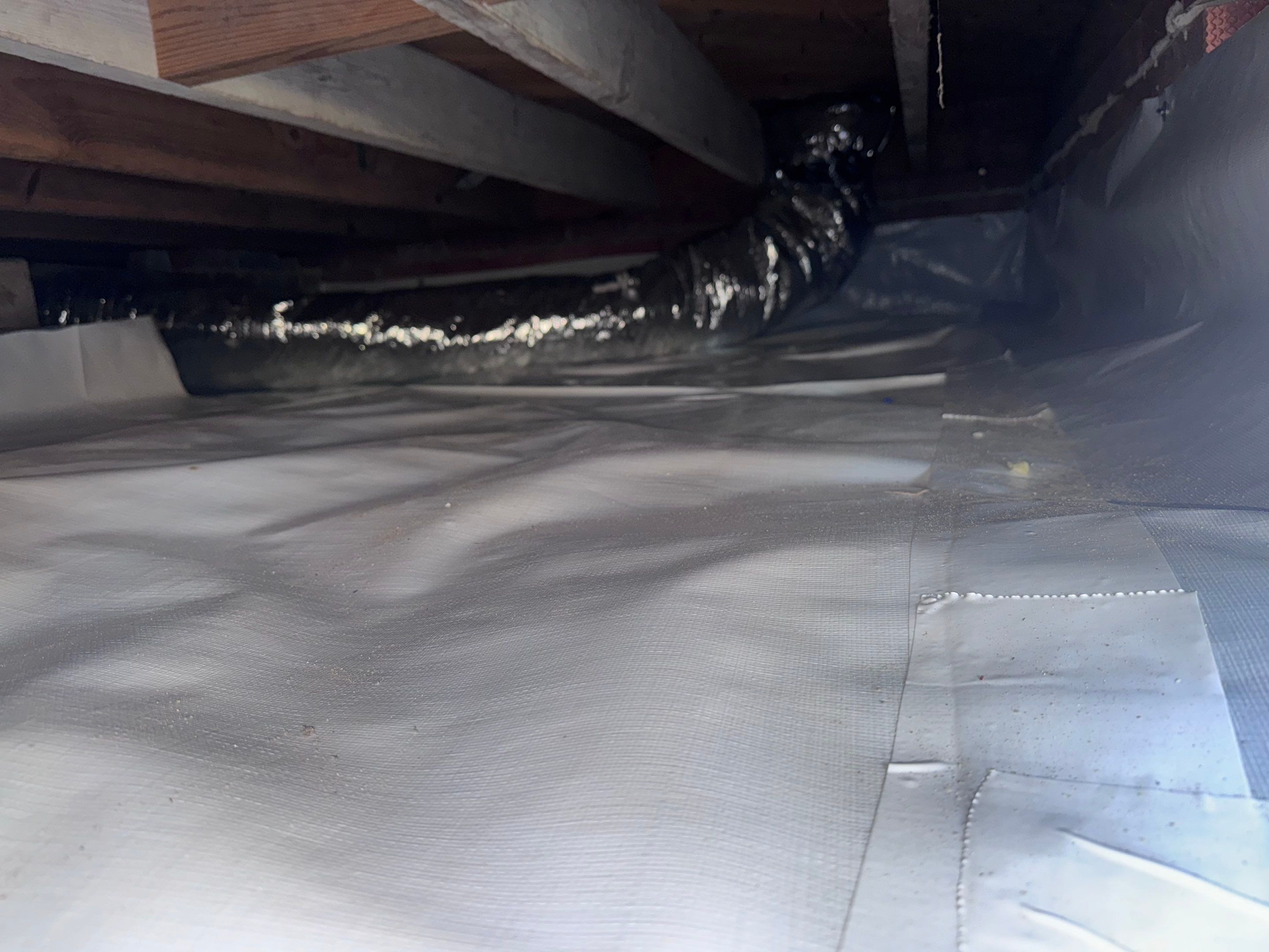 Sealed Crawlspace using Aprilaire E-70 Dehumidifier by Impact Crawlspace