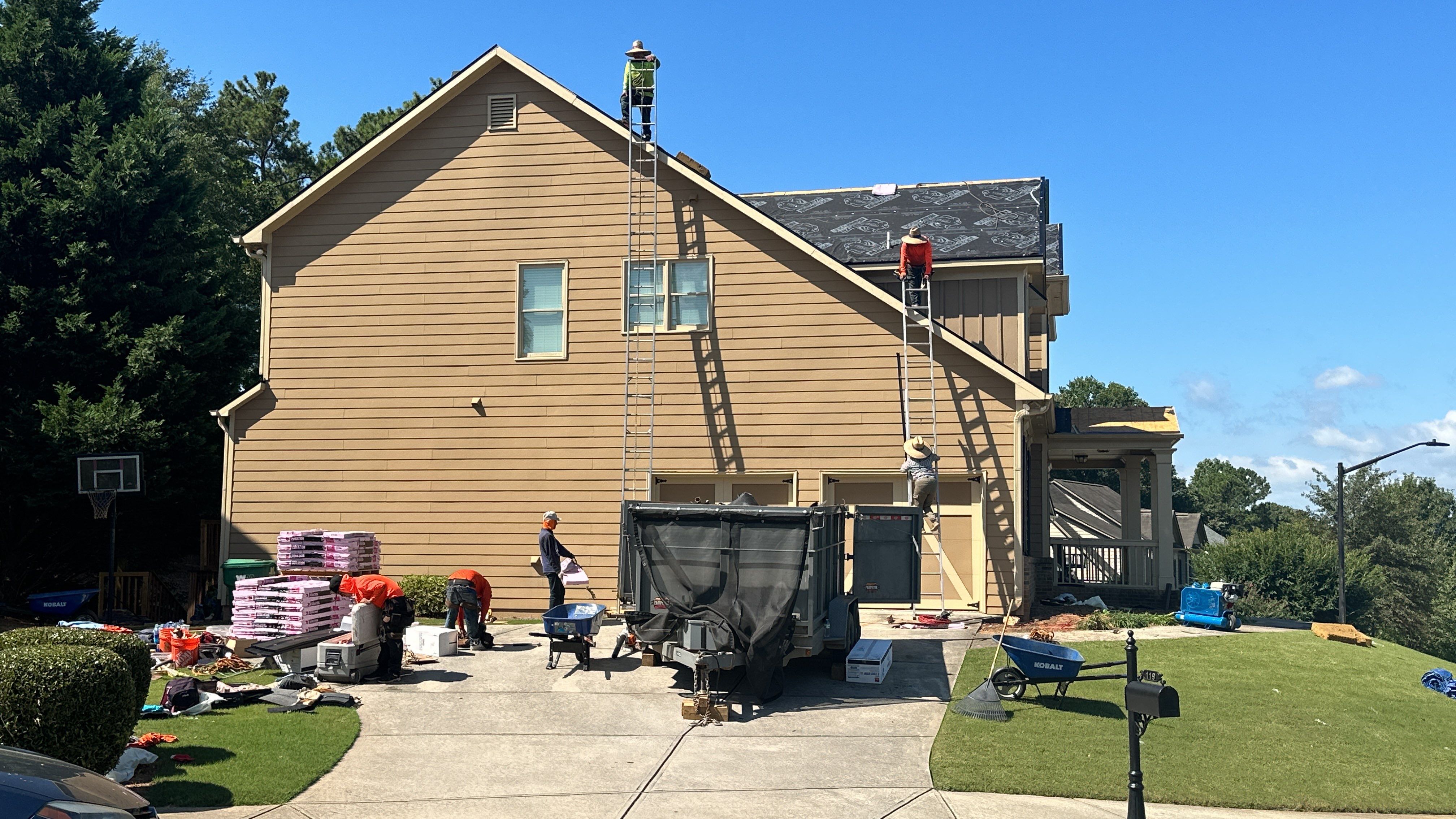Residential Roofing Installation using Owens Corning Duration Total Protection Roofing System by NBS Roofing, Inc.