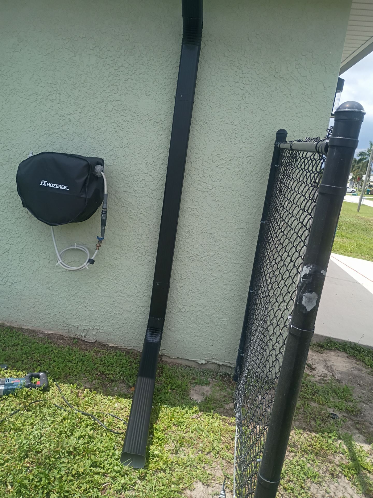 Black Seamless Gutters using K-Style Seamless Gutters in Cape Coral FL by Gutter Professors