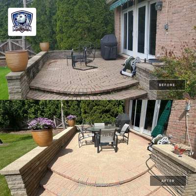 Concrete and Brick Paver Restoration Cleaning
