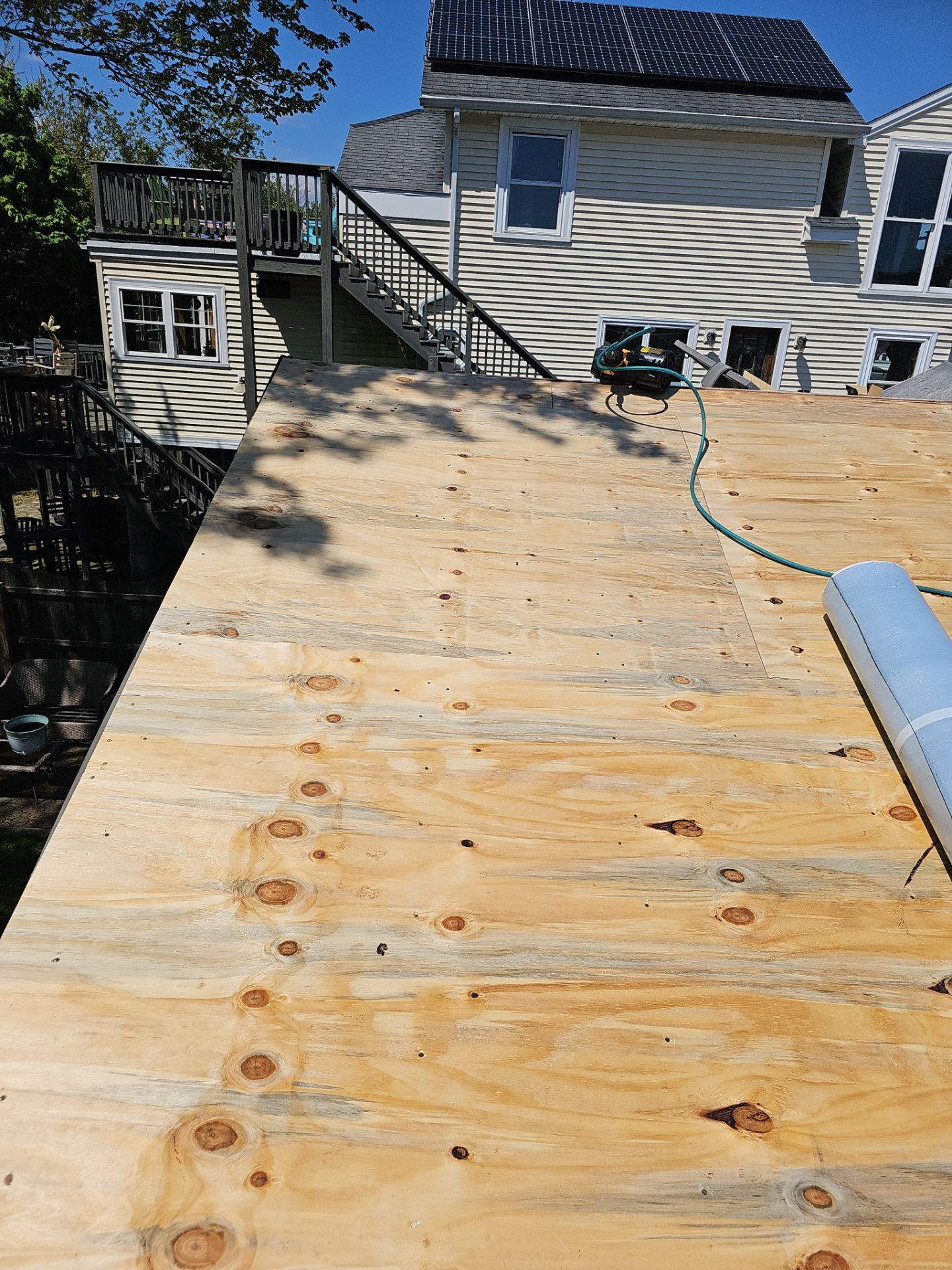 Residential Roofing Installation using Owens Corning Duration Colonial Slate by A Plus Exterior