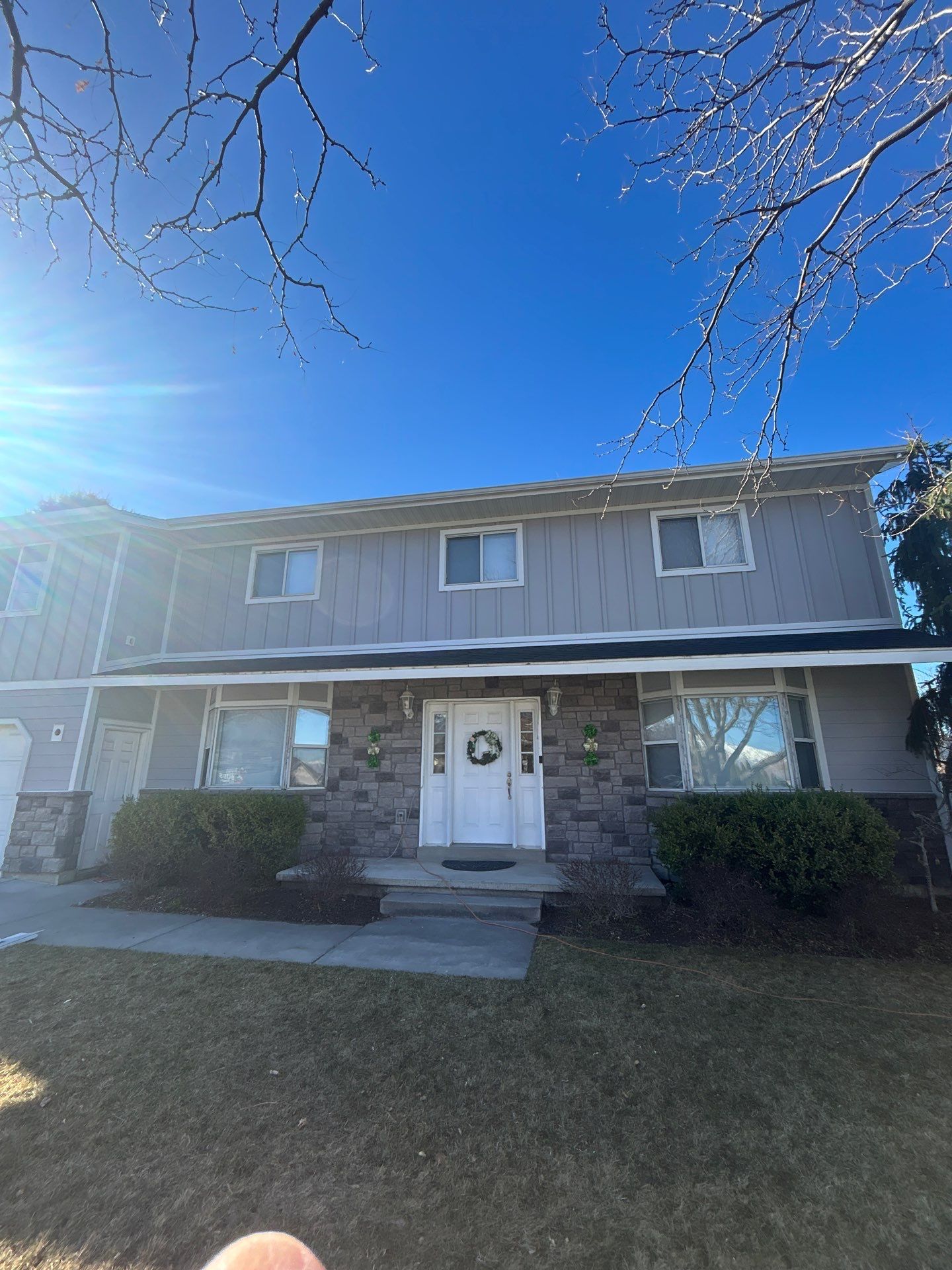 Lindon | Hardie & Steel Mixed Siding | Pearl Gray by Ideal Siding Utah