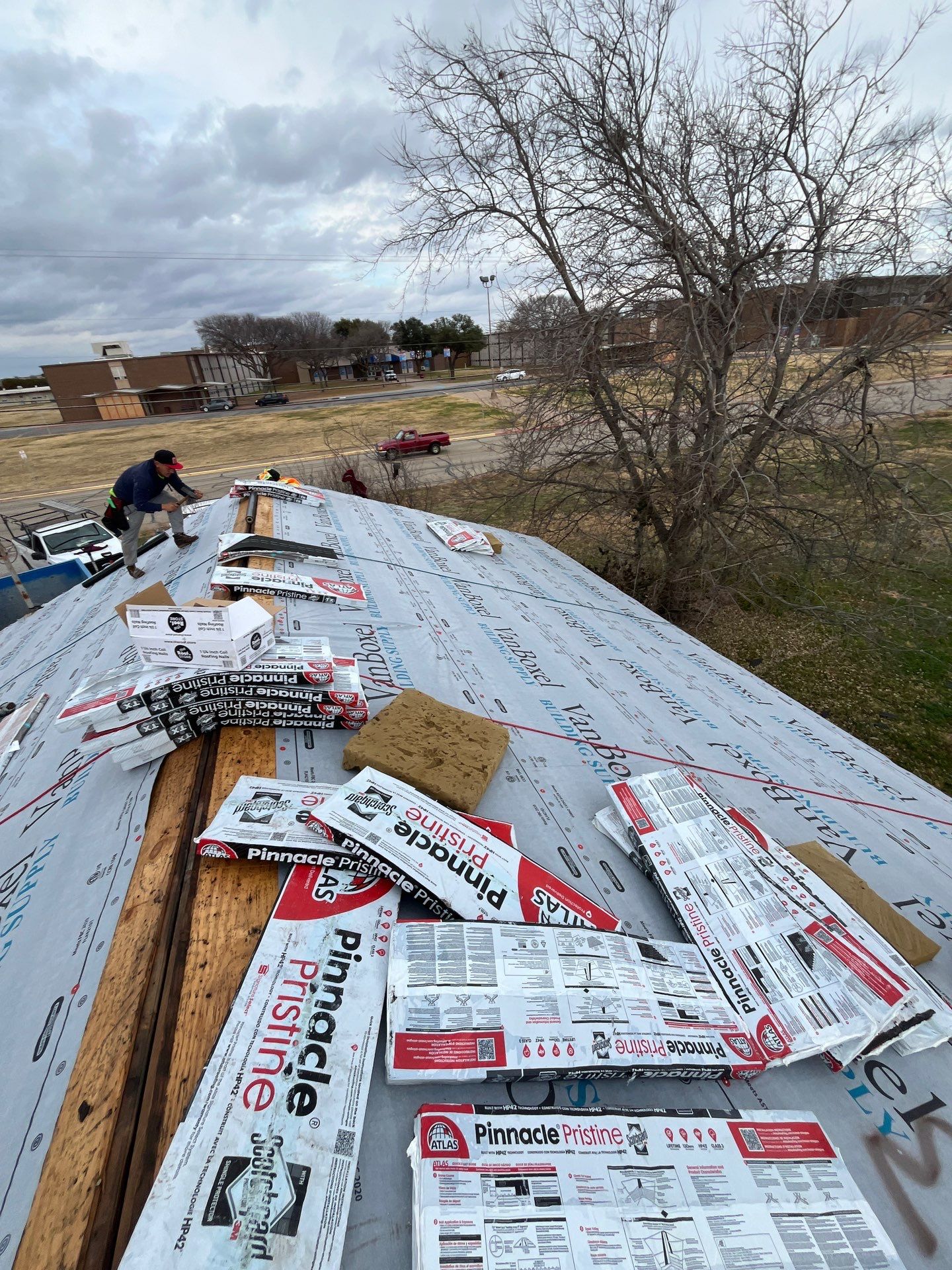 Reroof After Hail Storm -Atlas Pinnacle  by Berry Good Roofing 