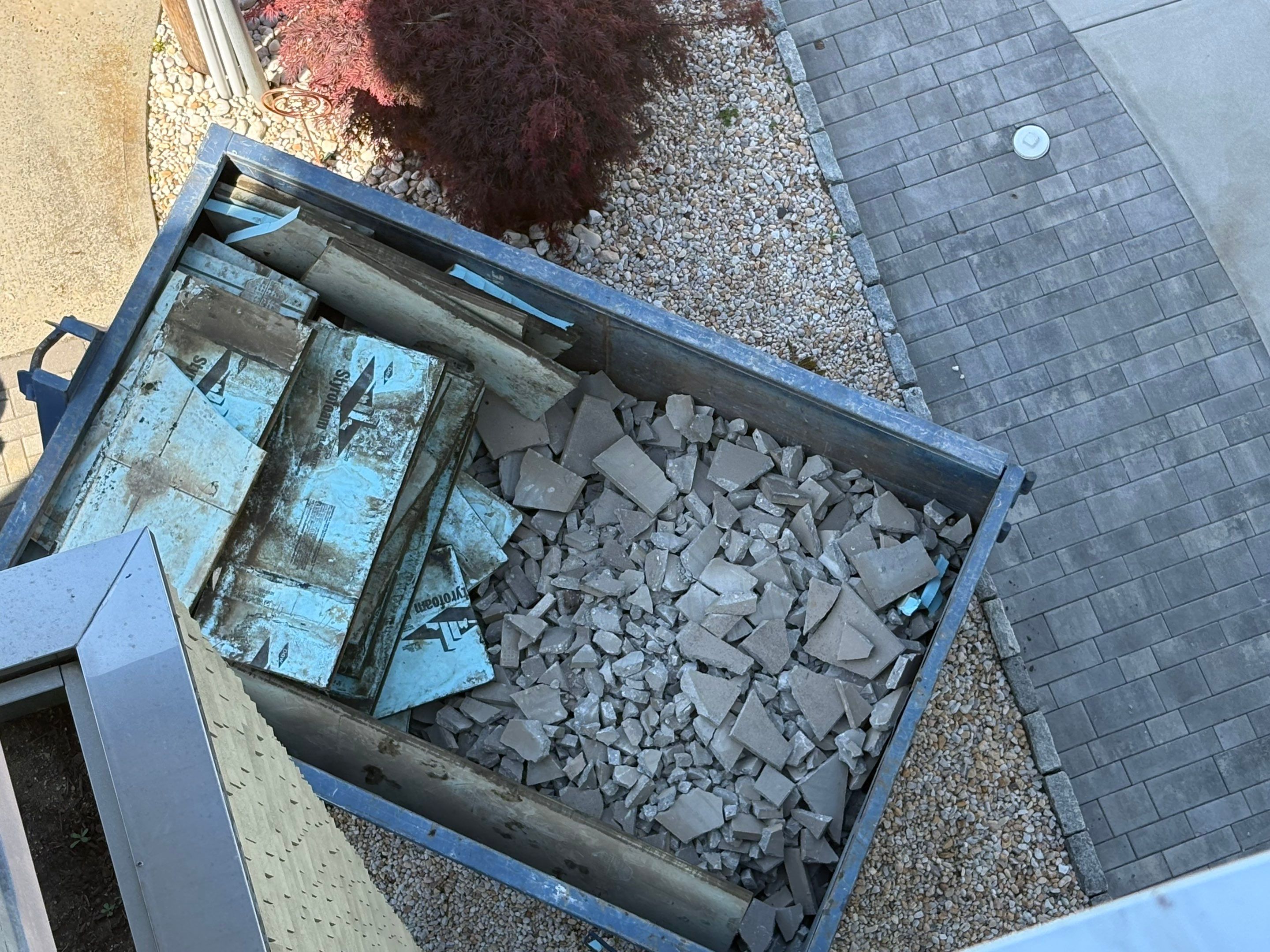 Deck Installation using Tanzite Stone Decking by A Plus Exterior