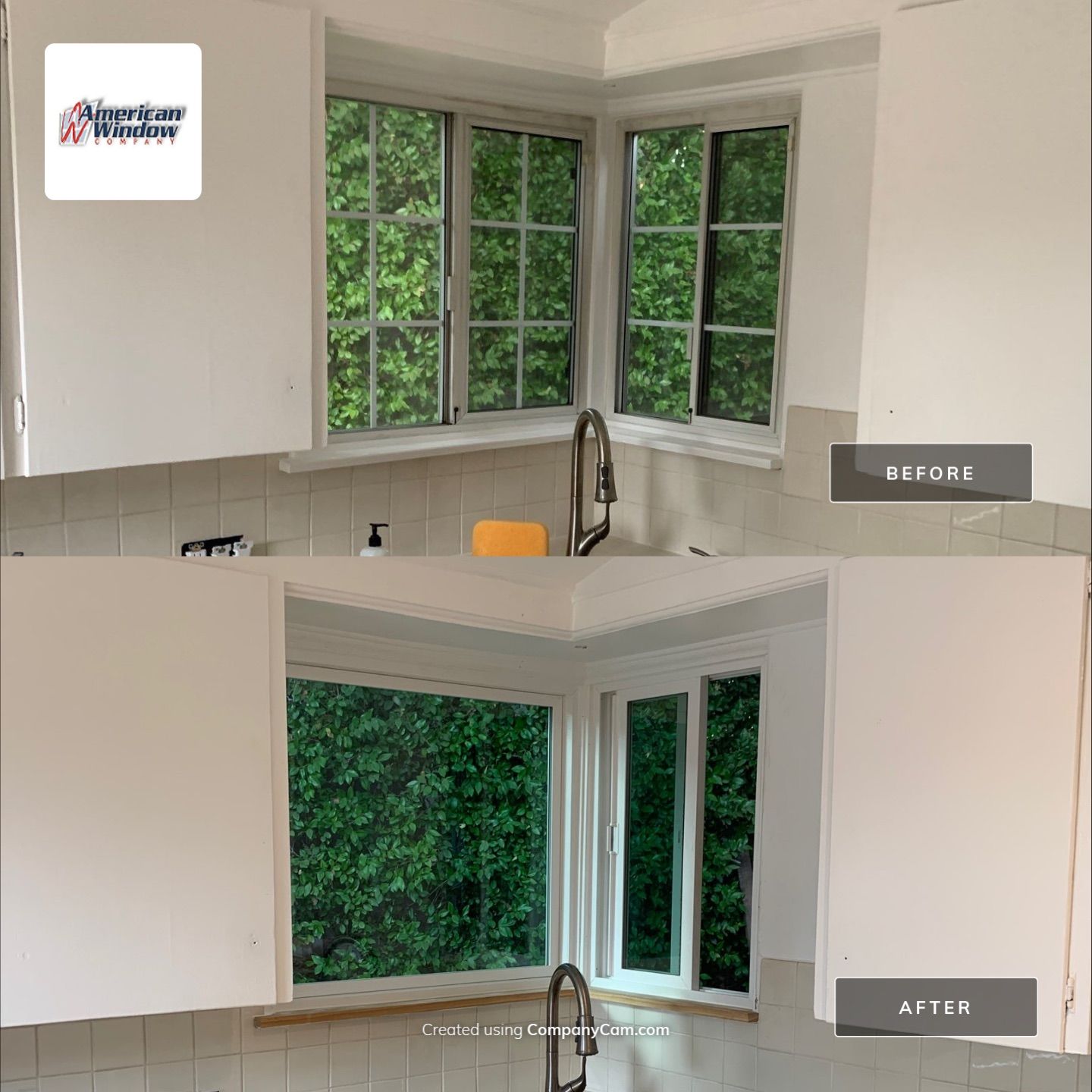 Window Installation using Amsco Studio Series Vinyl by American Window Company