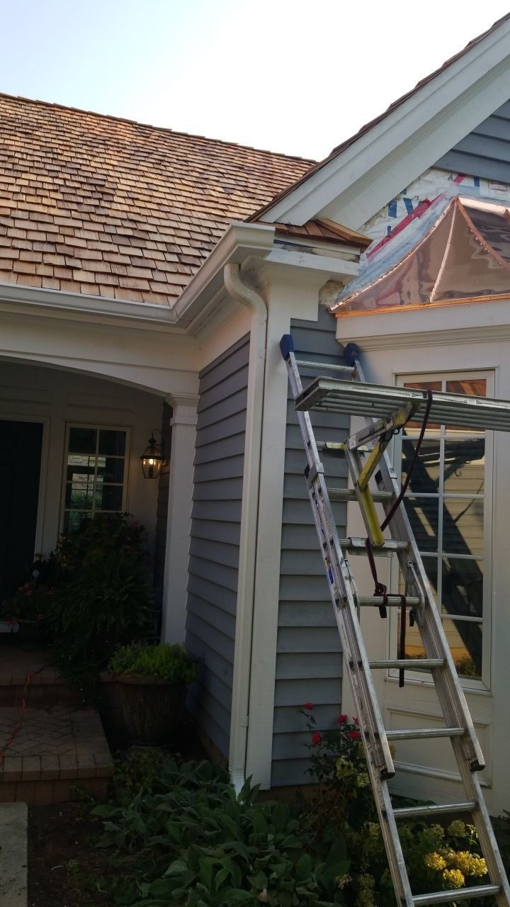 Cedar Roof Installation in Lake Forest by Custom Installations, Inc.