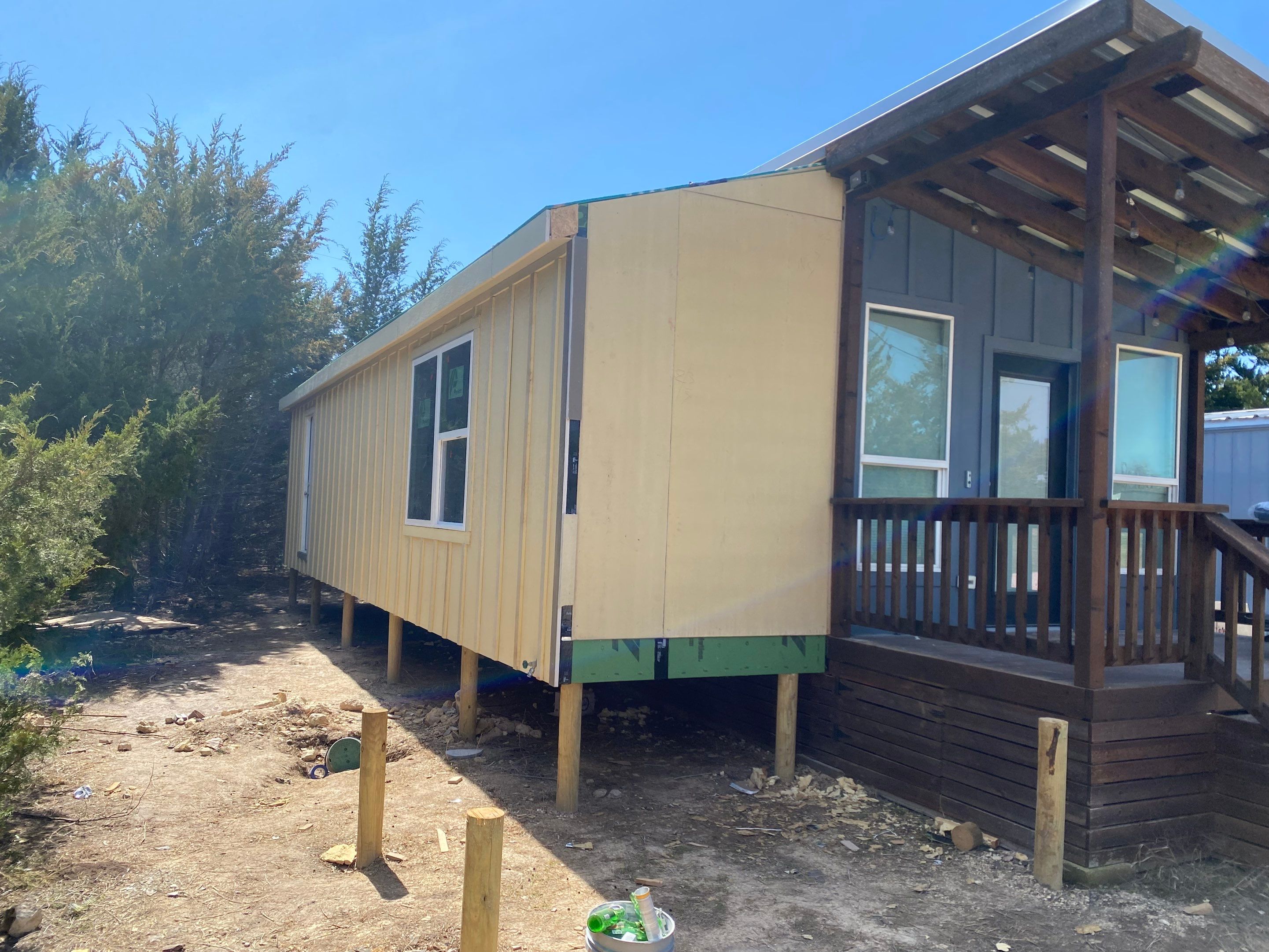 Spray Foam on this tiny house addition  by Apex Insulation Solutions