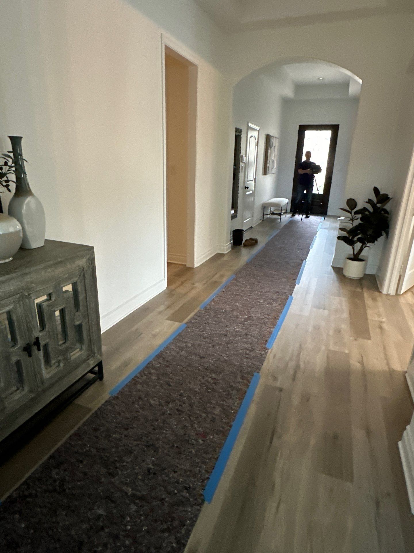 Kitchen Remodel using Water mitigation equipment by L&T General Contractors and Restoration INC