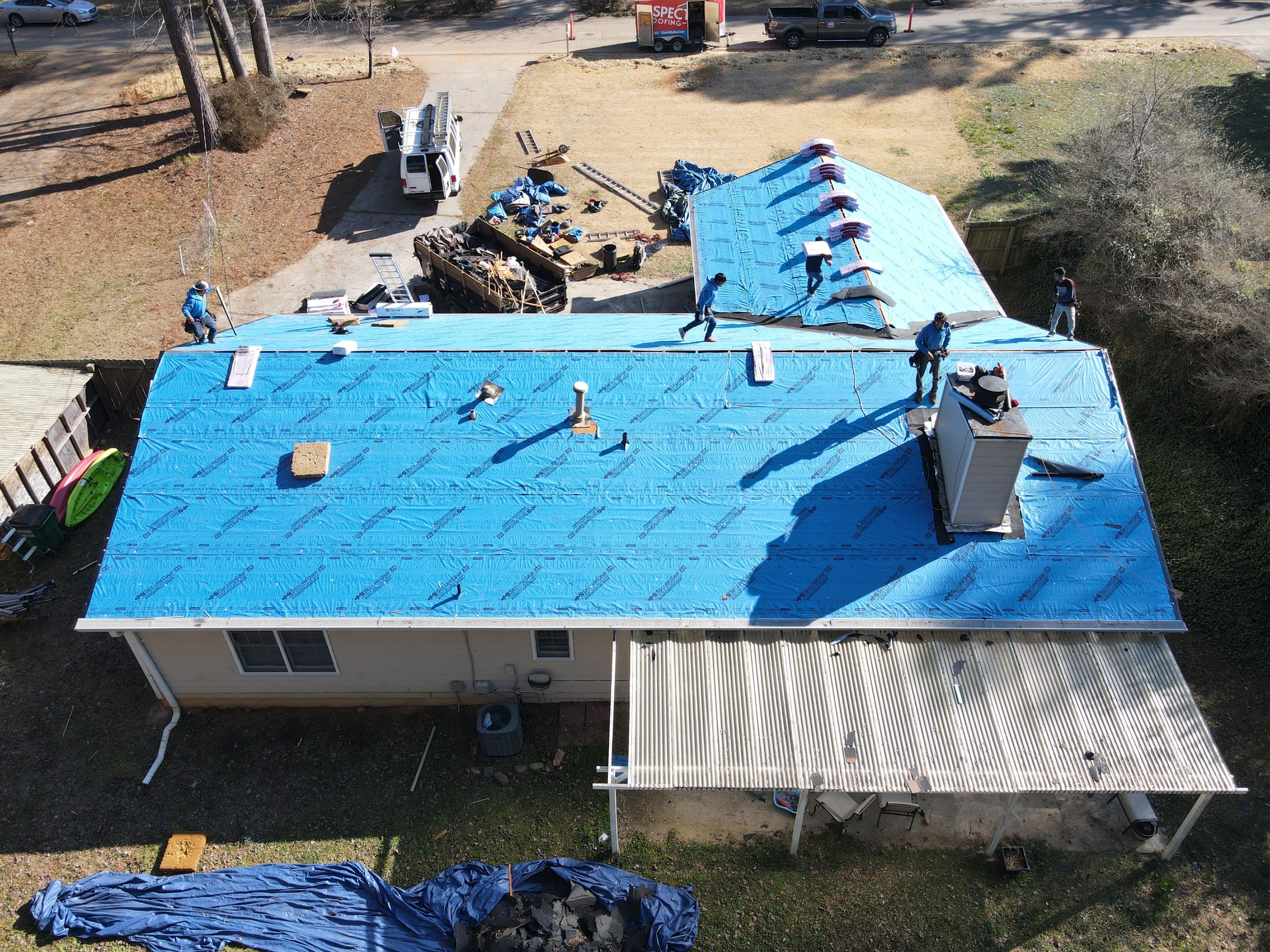 Residential Roofing Installation using Owens Corning by Inspector Roofing and Restoration