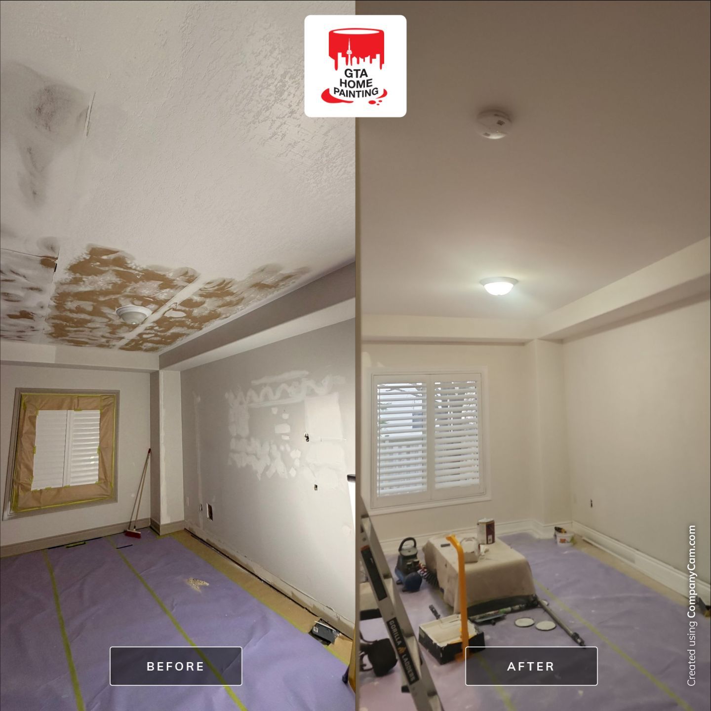 WALLS AND STUCCO CEILING by GTA HOME PAINTING