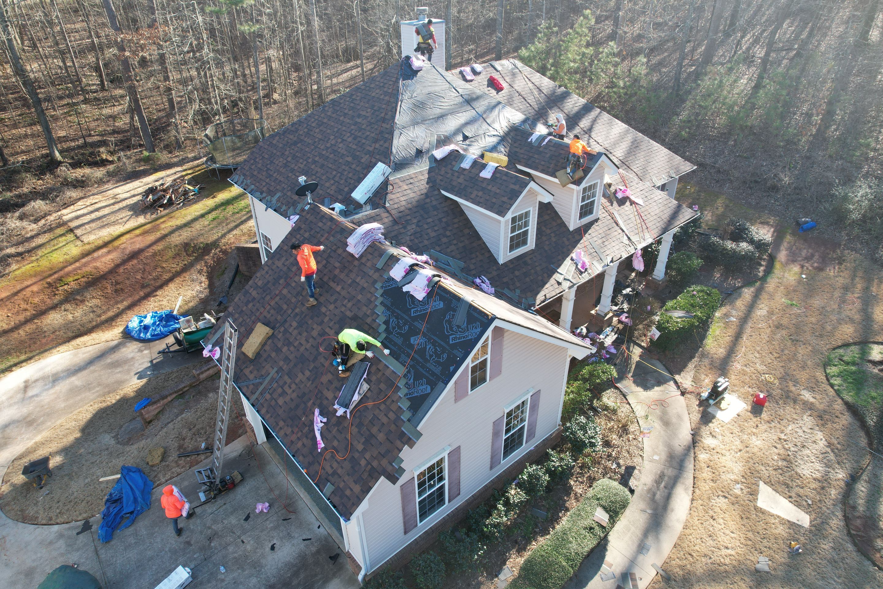 Residential Roofing Installation using Owens Corning by Inspector Roofing and Restoration