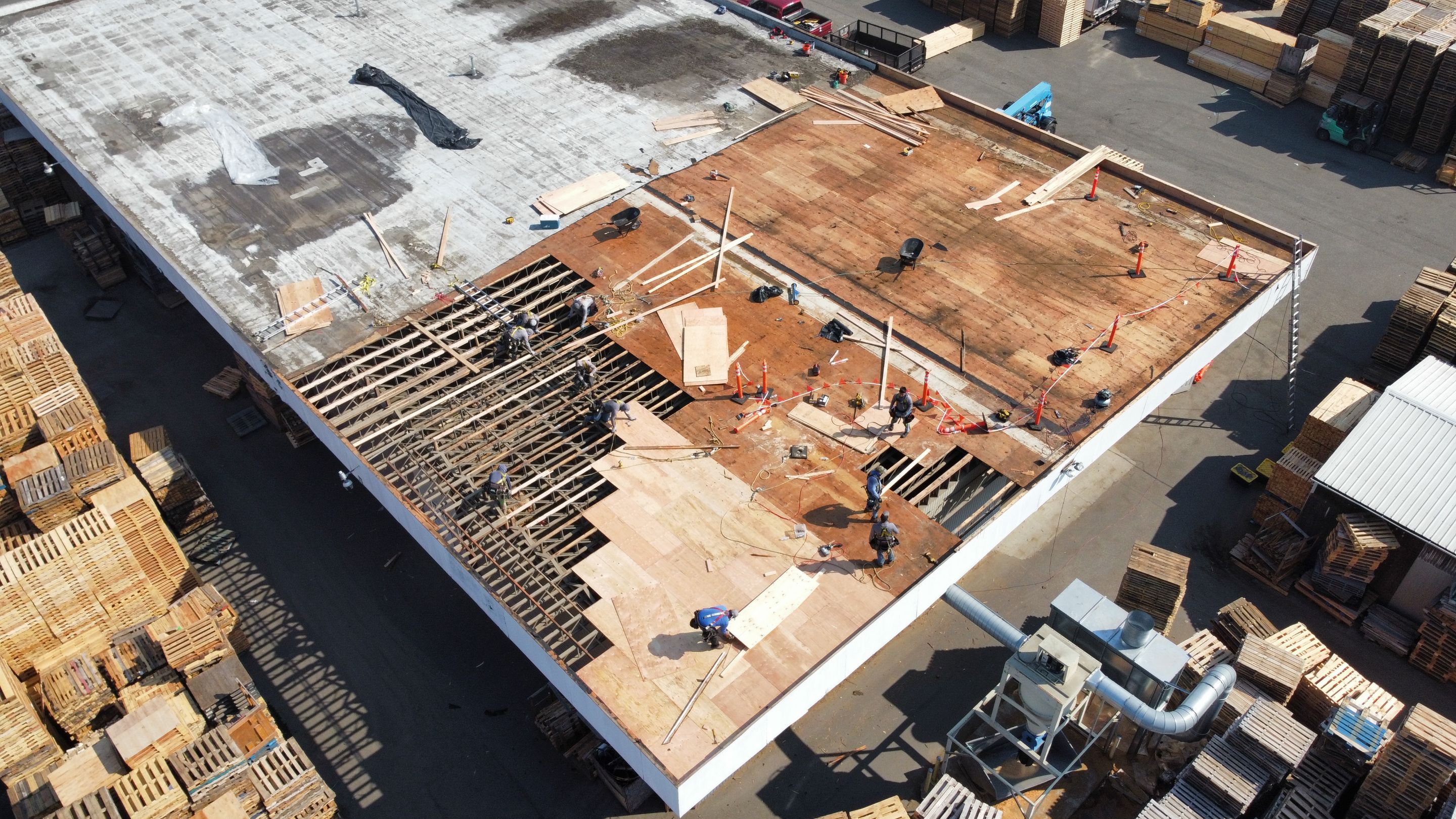 Warehouse Flat Roof - Torchdown to PVC by RoofSmart