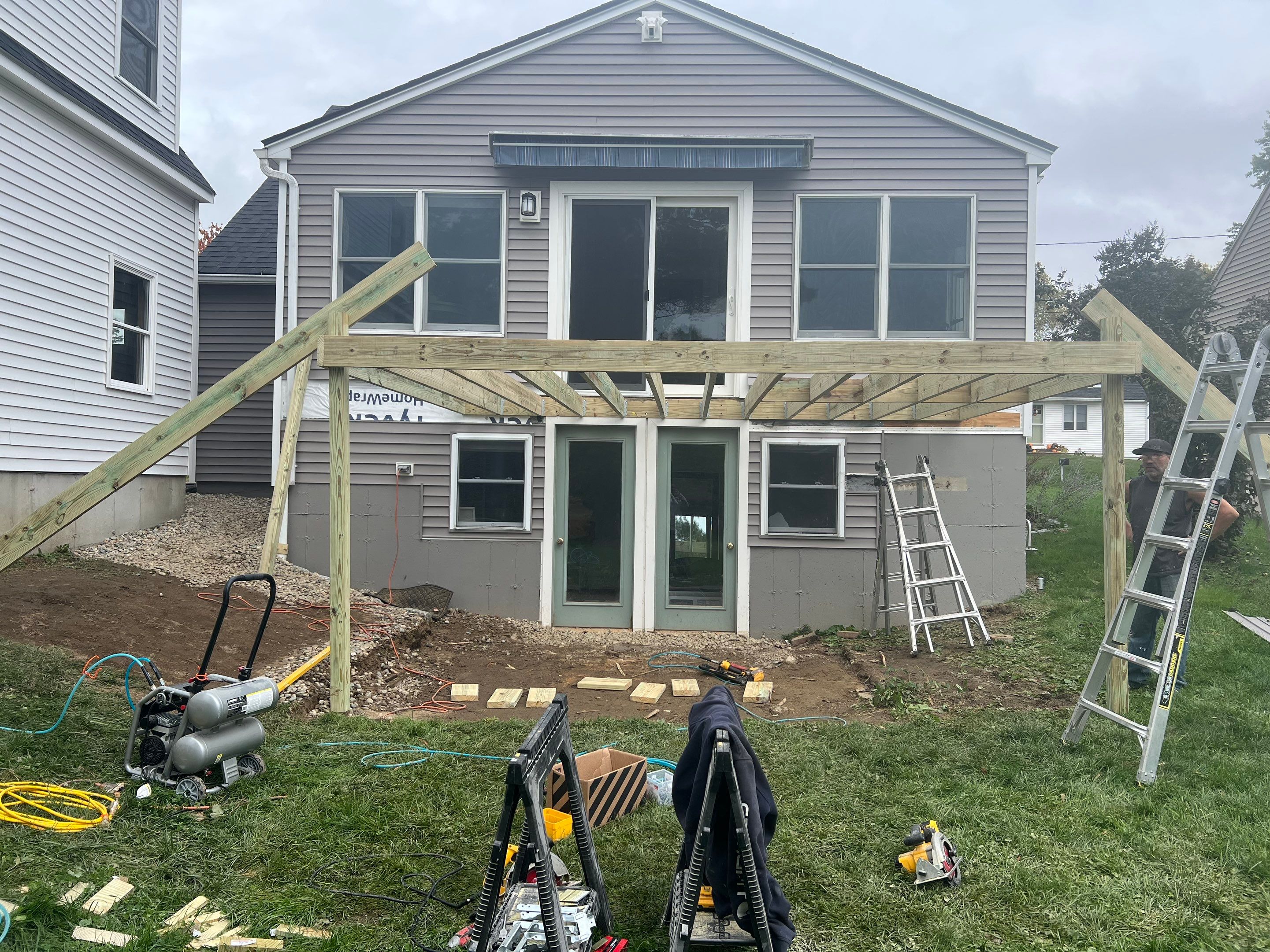 Who Needs a New Deck and Go Big!! Elliot Maine for the Win by Tall pine roofing