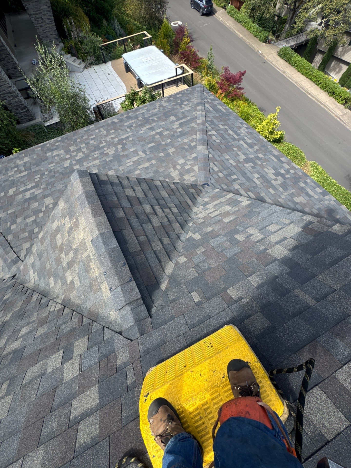 Complete Architectural Shingle Reroof and OSB Decking Repair in Eugene by BEST Roofing & Waterproofing