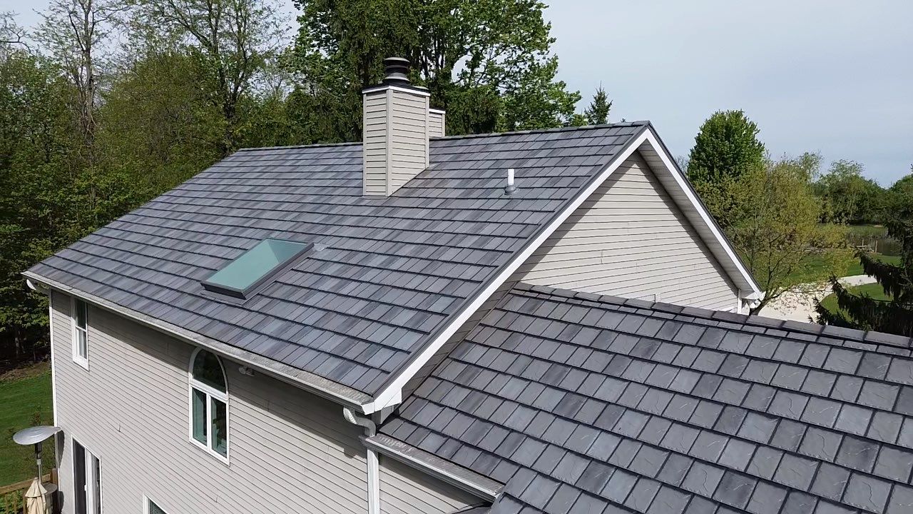 EDCO ArrowLine Slate Metal Shingles | Churubusco, Indiana by 4Ever Metal Roofing