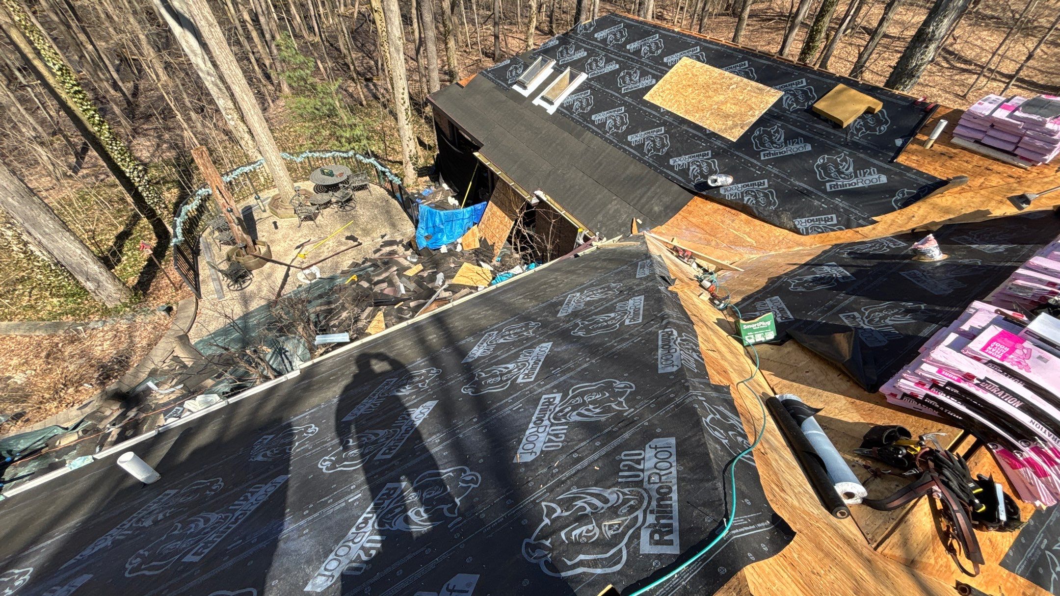 Roof Replacement using Owens Corning Colonial Slate by 180 Contractors