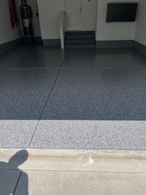 Garage Floor Coating using Wombat