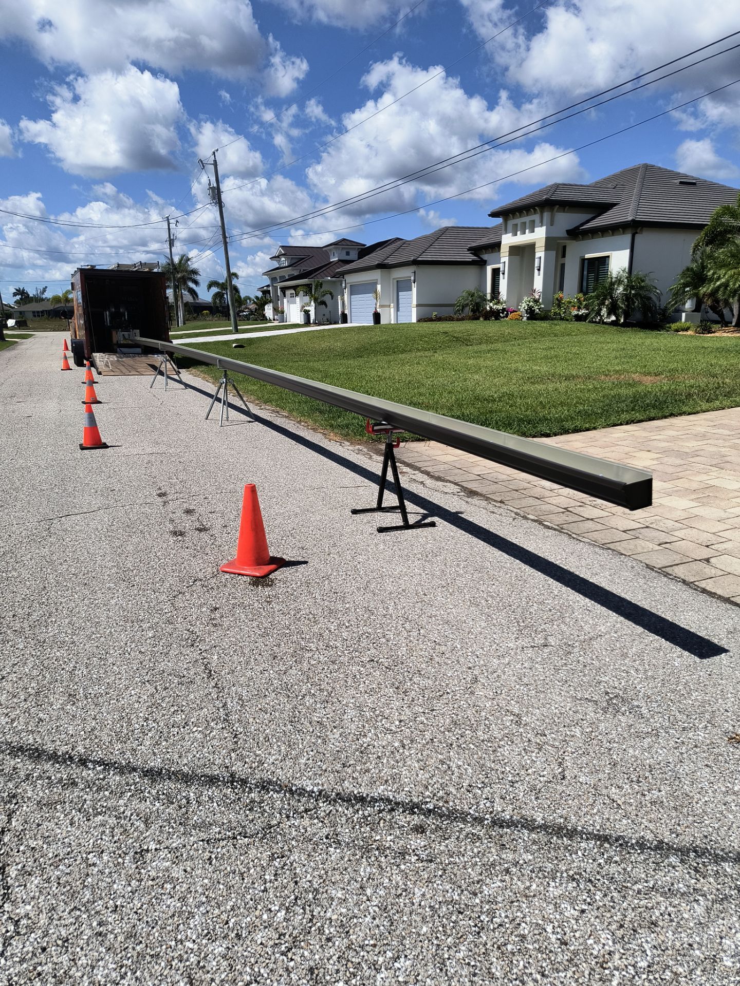 Dark Bronze 7-Inch Gutter Installation in Cape Coral FL by Gutter Professors