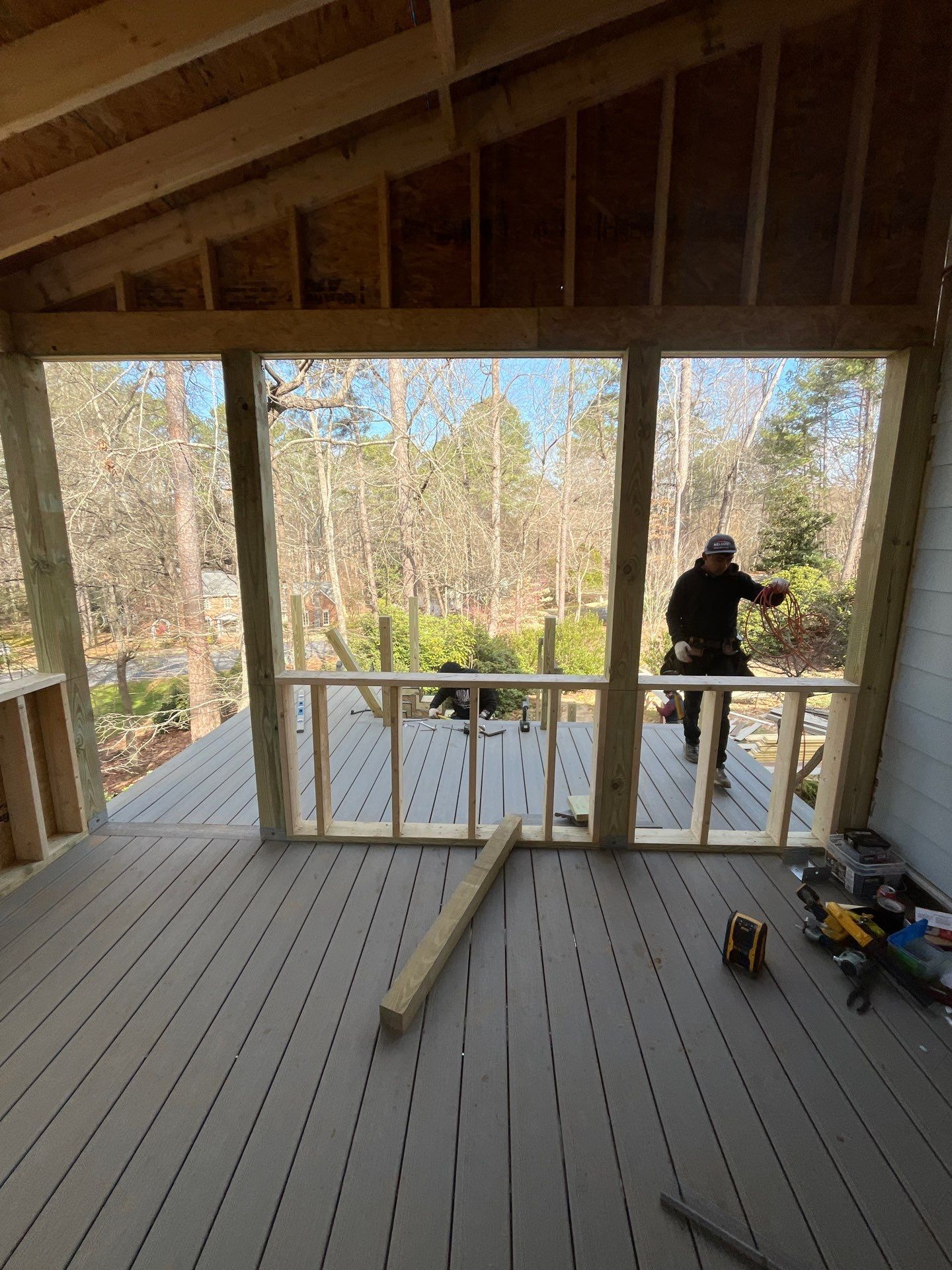 Trex Deck Build and Screen Porch Installation in Duluth, GA by Nelson Exteriors